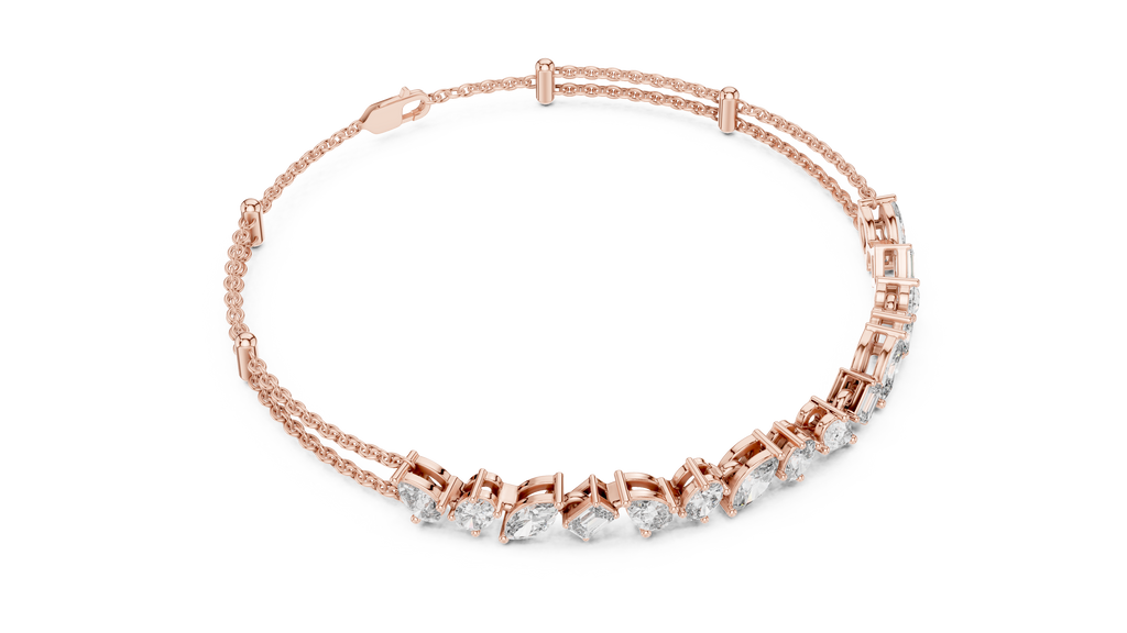 Mixed Shape Diamond Bracelet