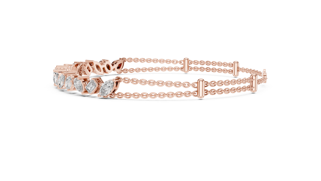 Mixed Shape Diamond Bracelet