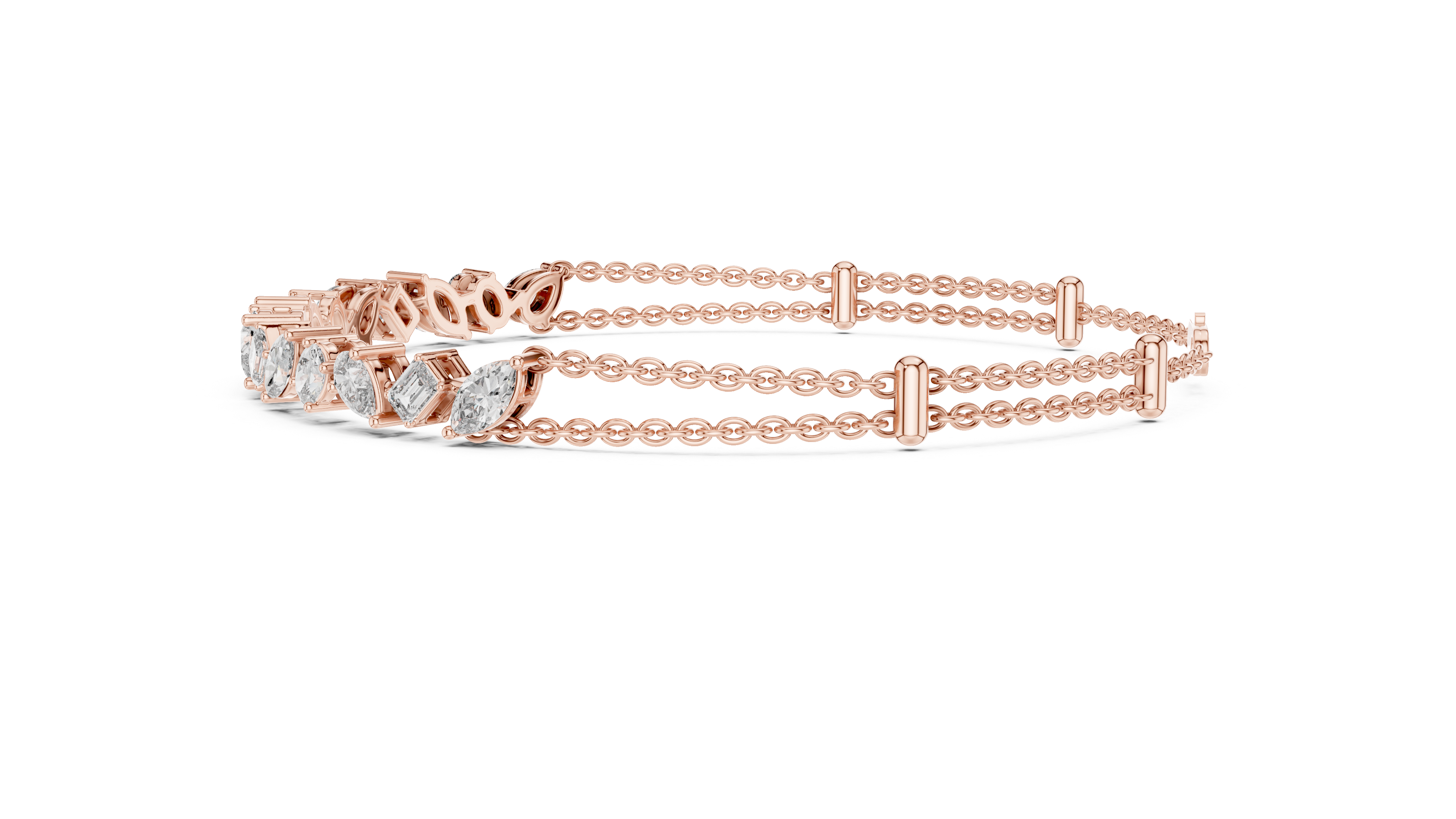 Mixed Shape Diamond Bracelet