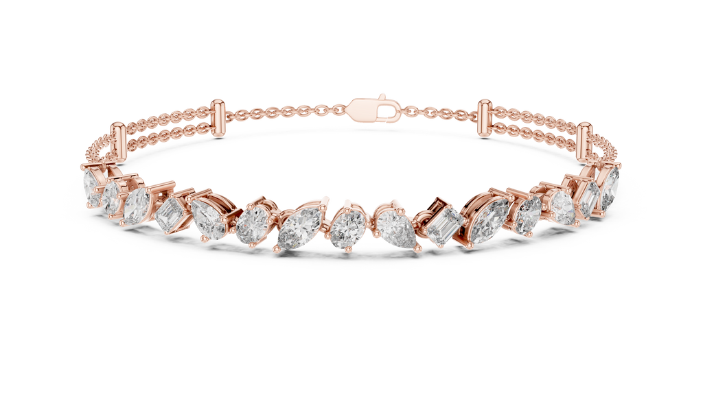 Mixed Shape Diamond Bracelet