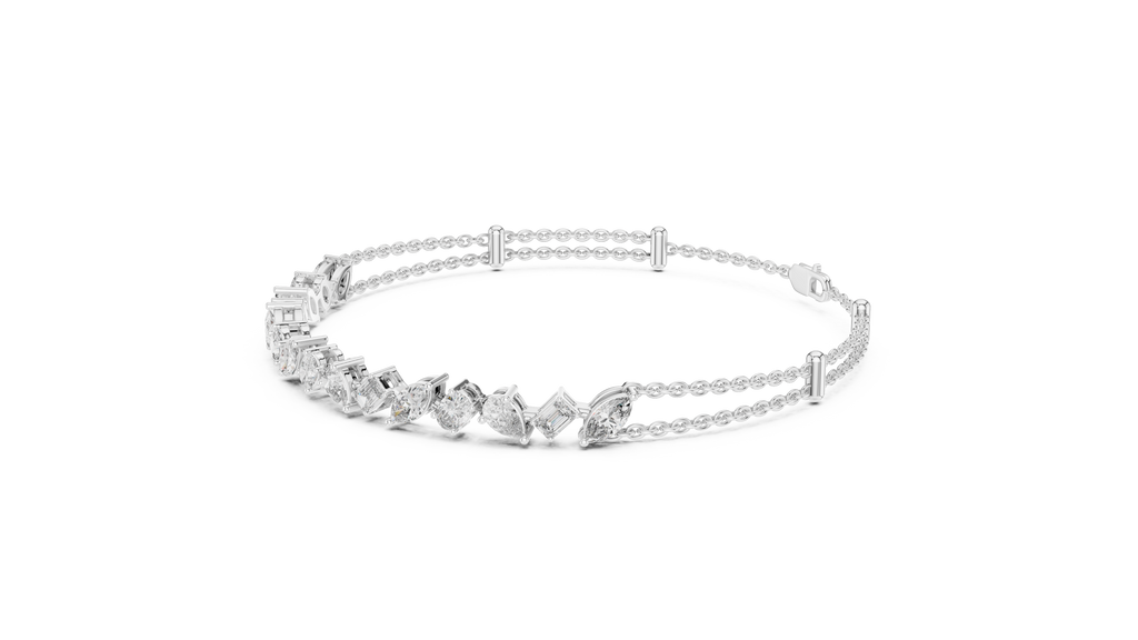 Mixed Shape Diamond Bracelet