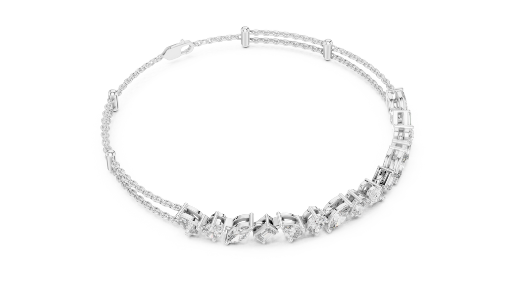 Mixed Shape Diamond Bracelet