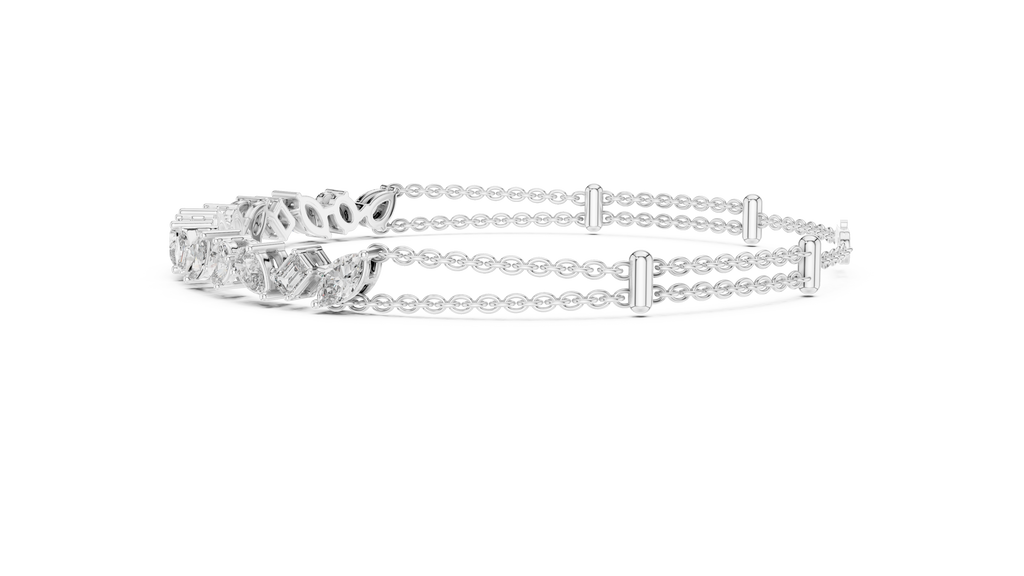 Mixed Shape Diamond Bracelet