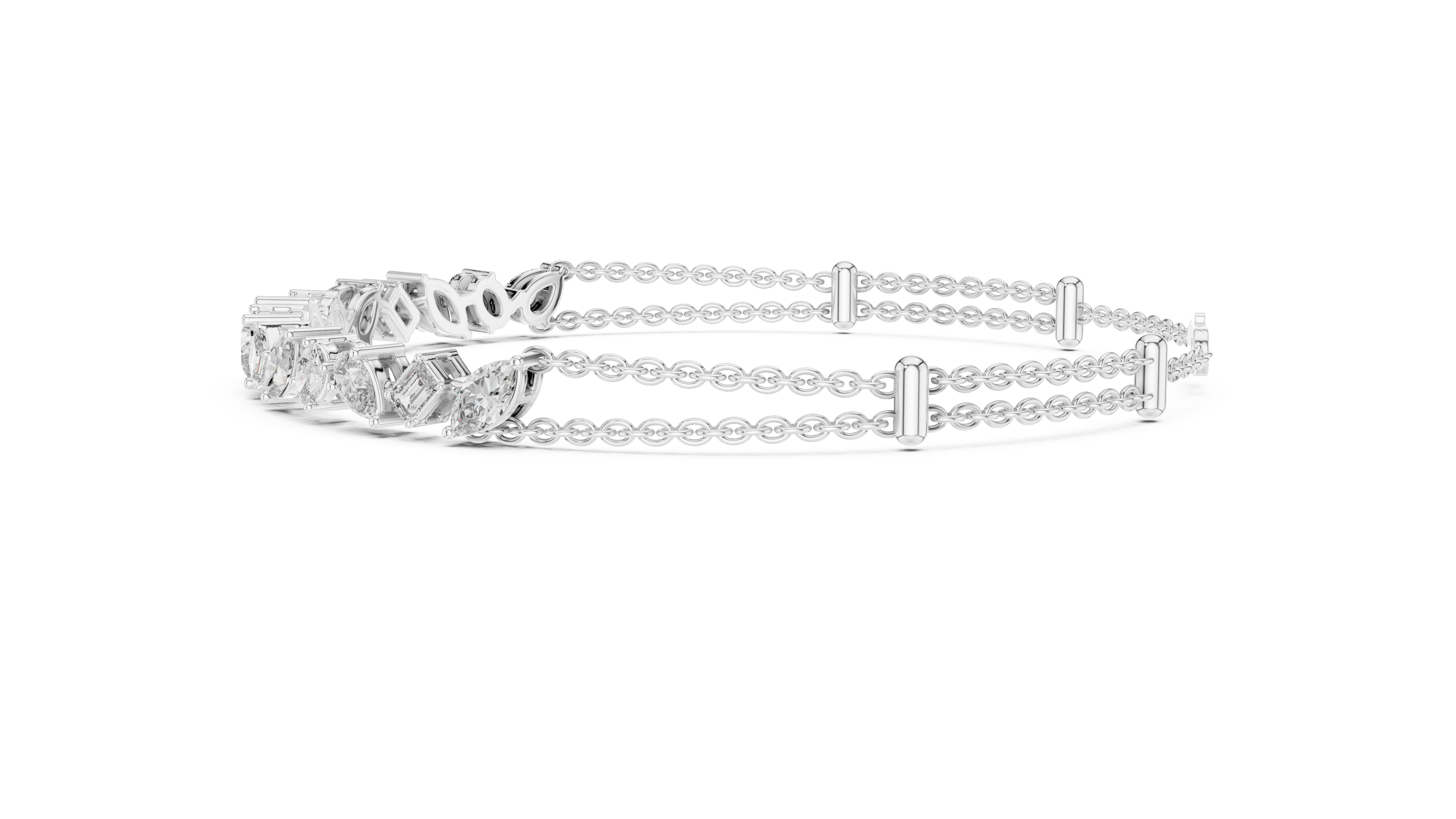 Mixed Shape Diamond Bracelet