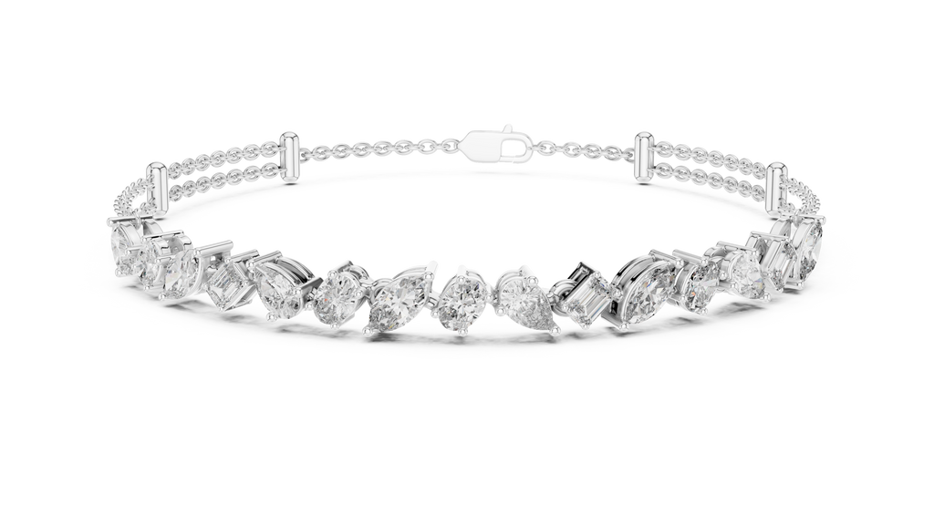 Mixed Shape Diamond Bracelet