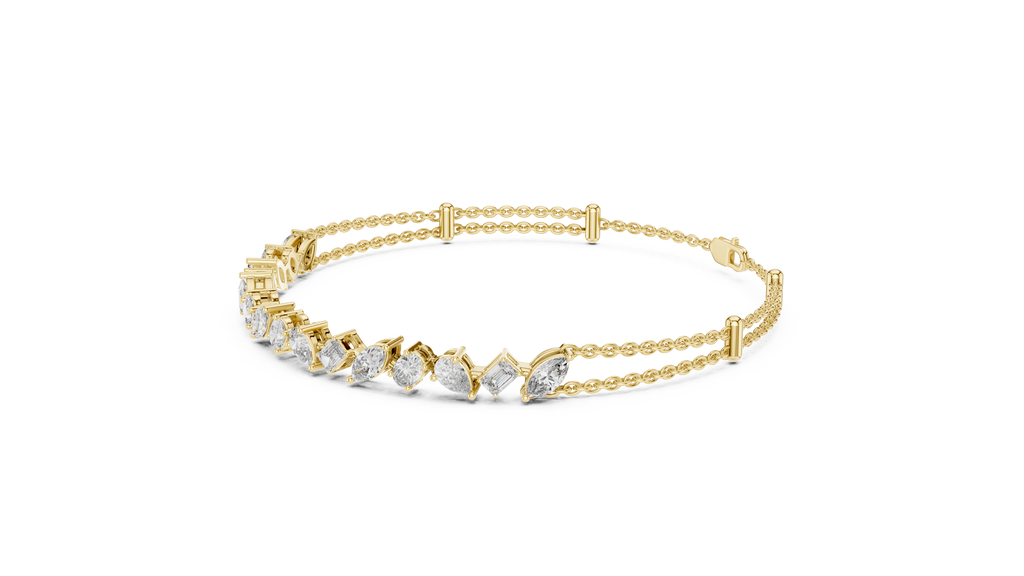 Mixed Shape Diamond Bracelet
