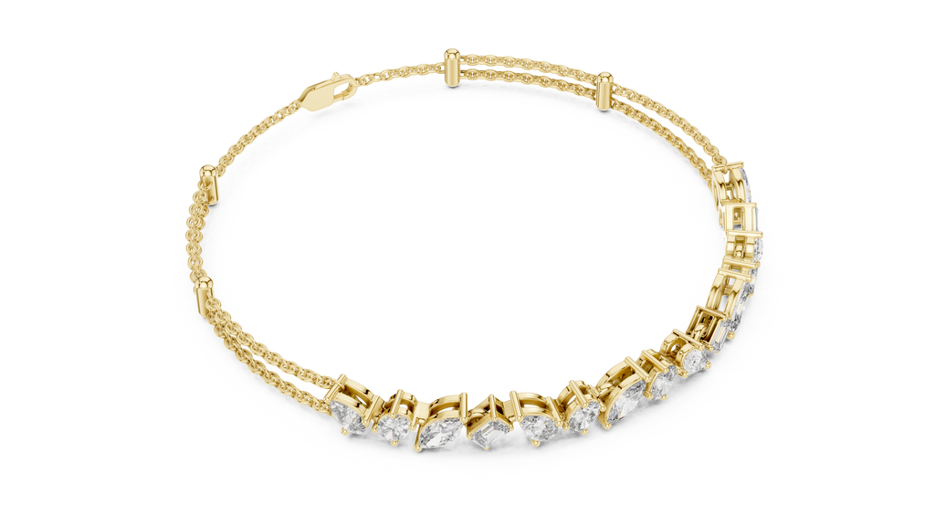 Mixed Shape Diamond Bracelet
