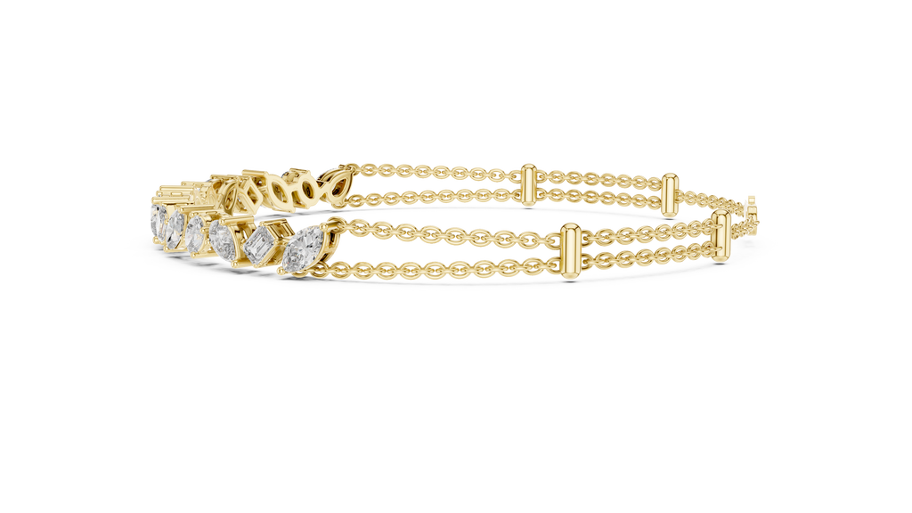 Mixed Shape Diamond Bracelet