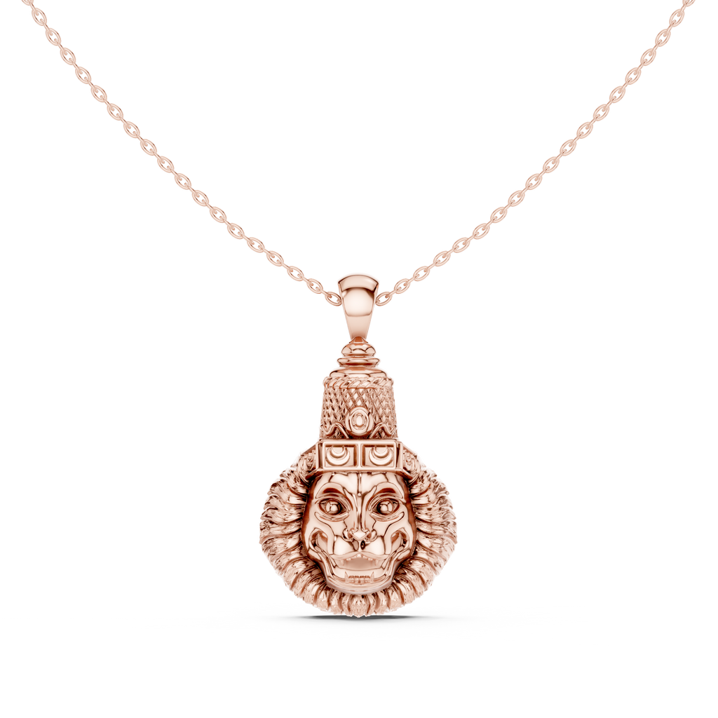 Lion Head Pendant Necklace