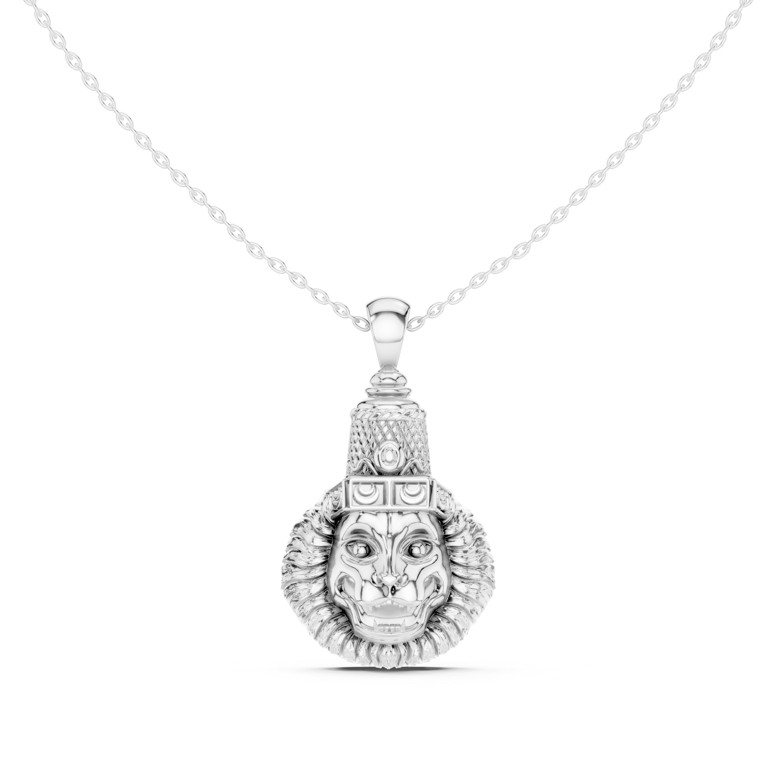Lion Head Pendant Necklace