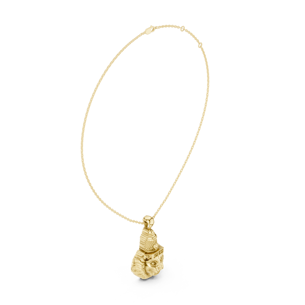 Lion Head Pendant Necklace
