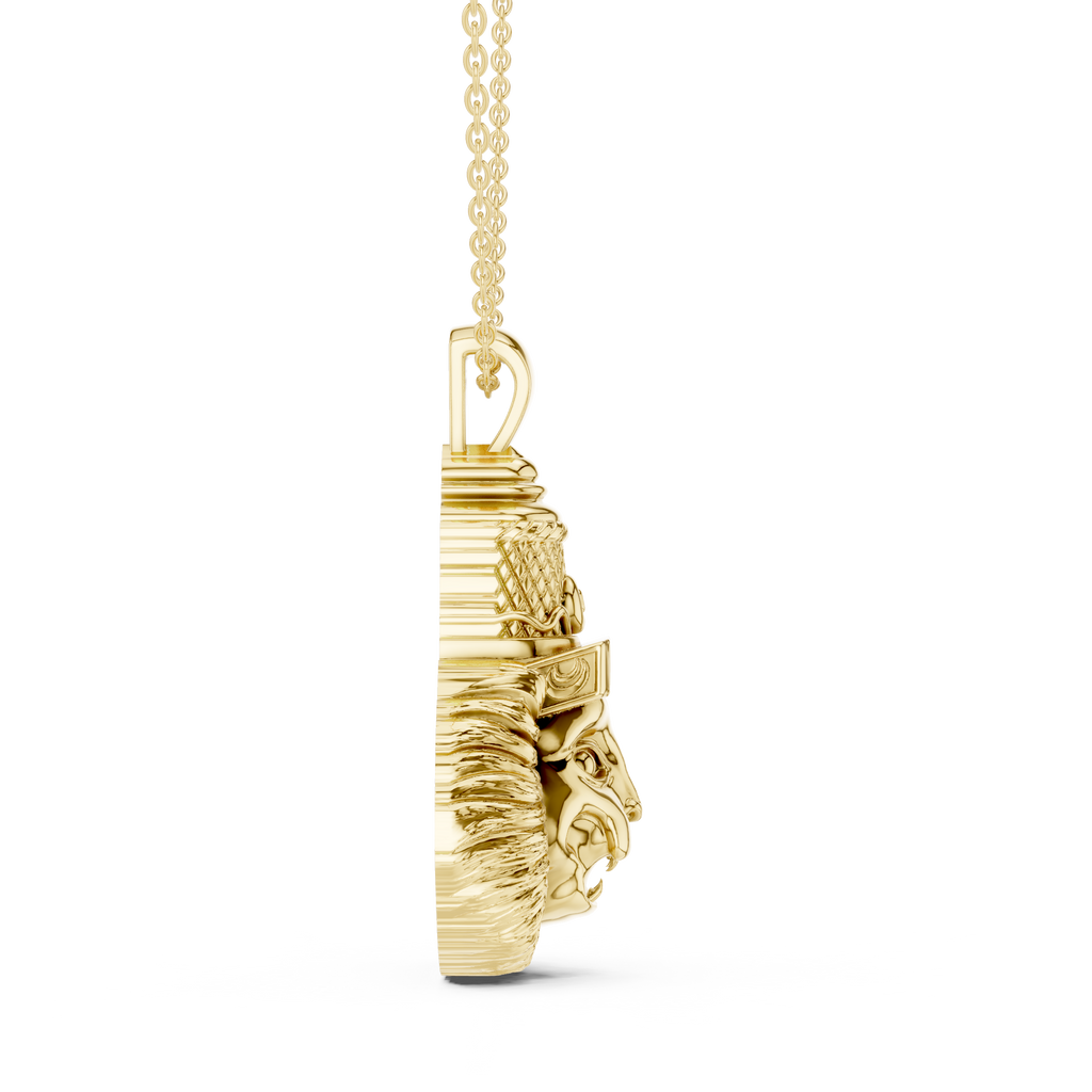 Lion Head Pendant Necklace