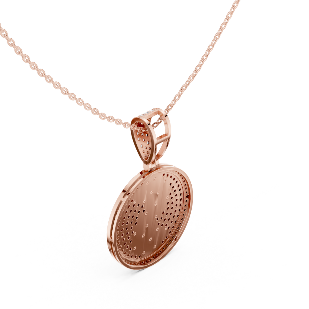 Personalized Luxury Initial Pendant with Pavé Set Diamonds