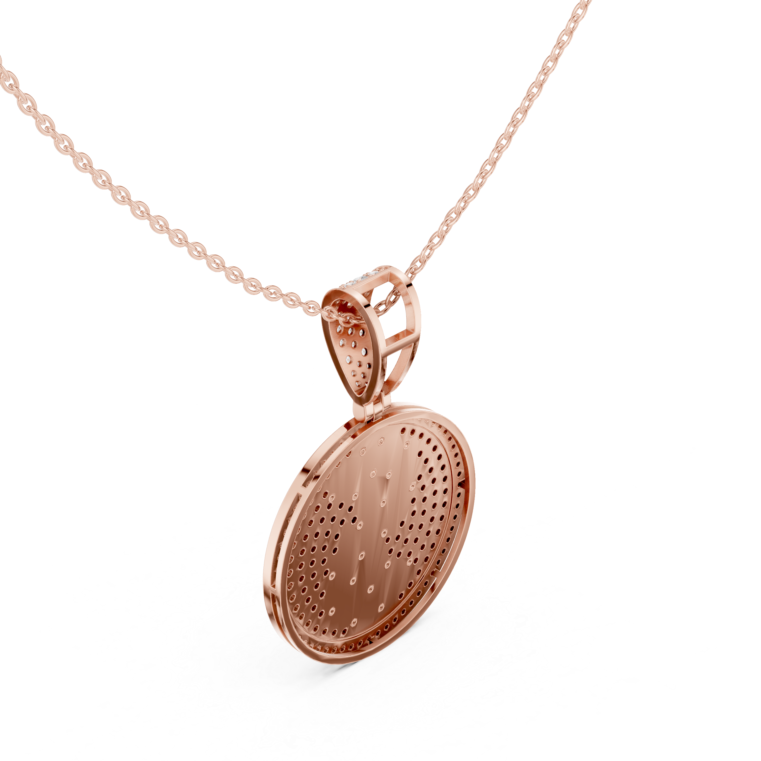 Personalized Luxury Initial Pendant with Pavé Set Diamonds