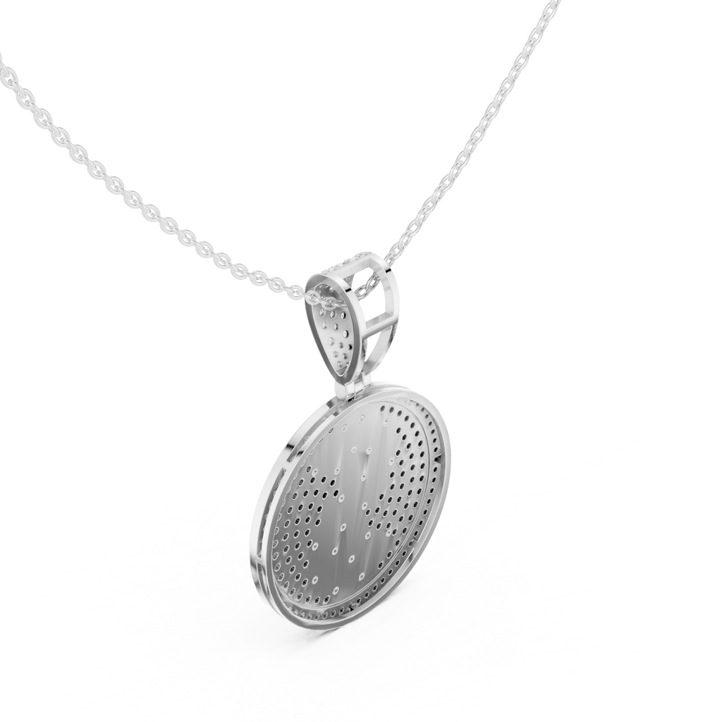Personalized Luxury Initial Pendant with Pavé Set Diamonds