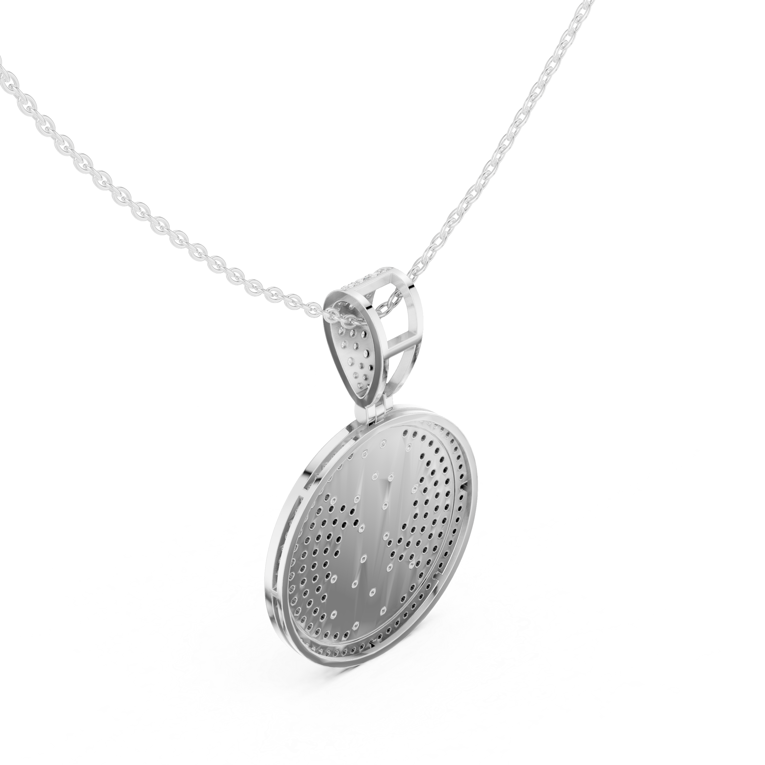 Personalized Luxury Initial Pendant with Pavé Set Diamonds