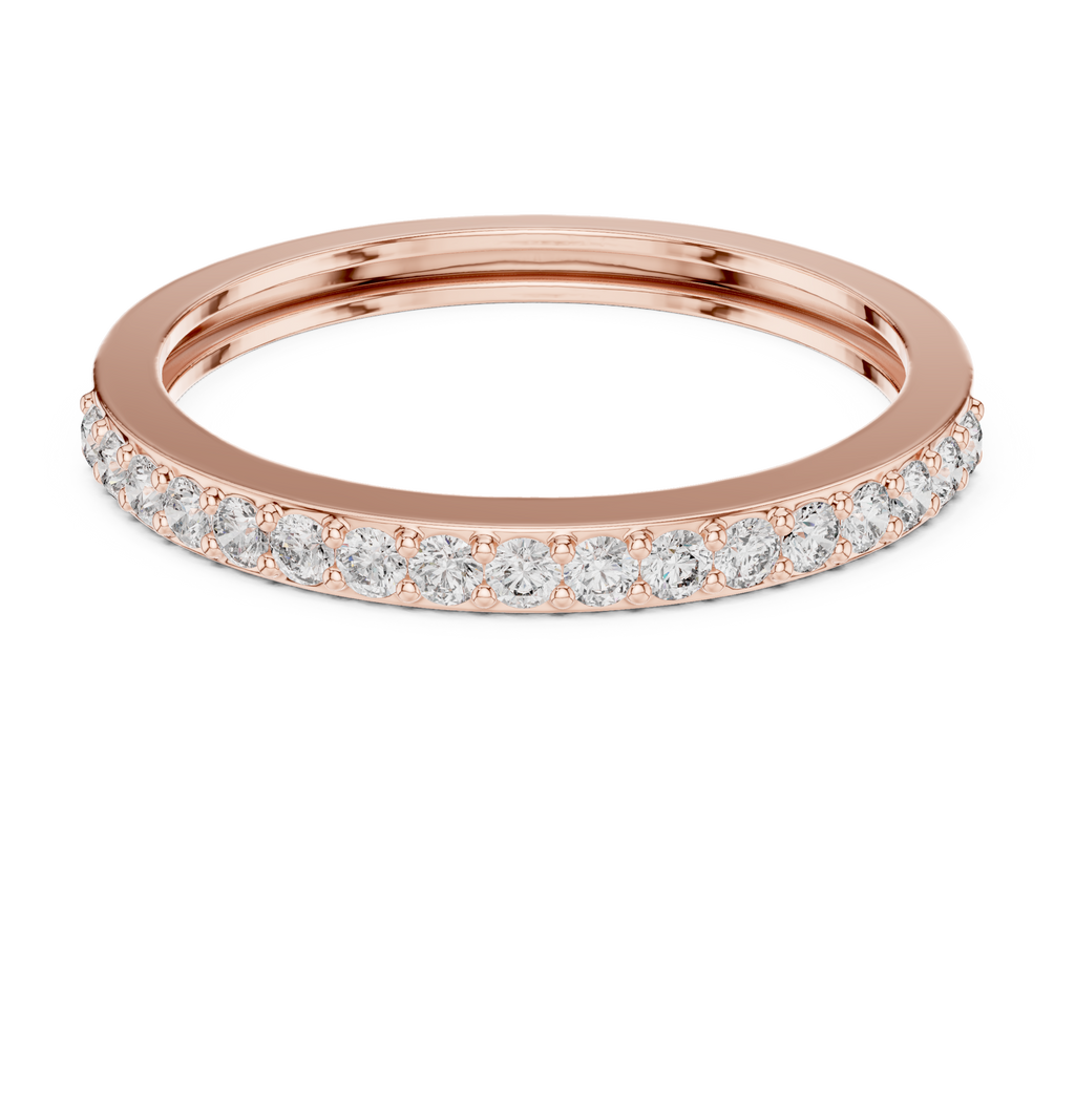 Half Eternity Wedding Band Ring