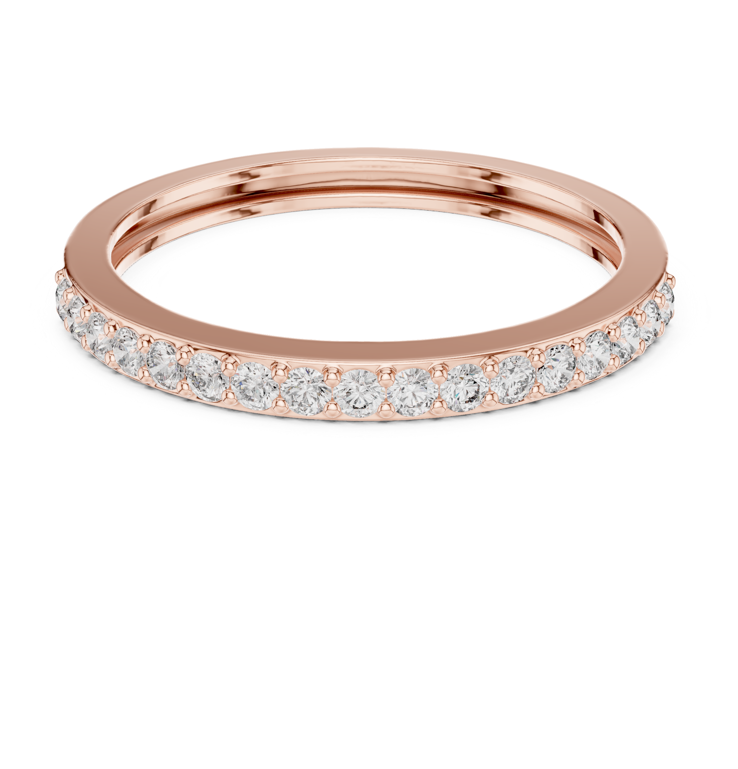 Half Eternity Wedding Band Ring