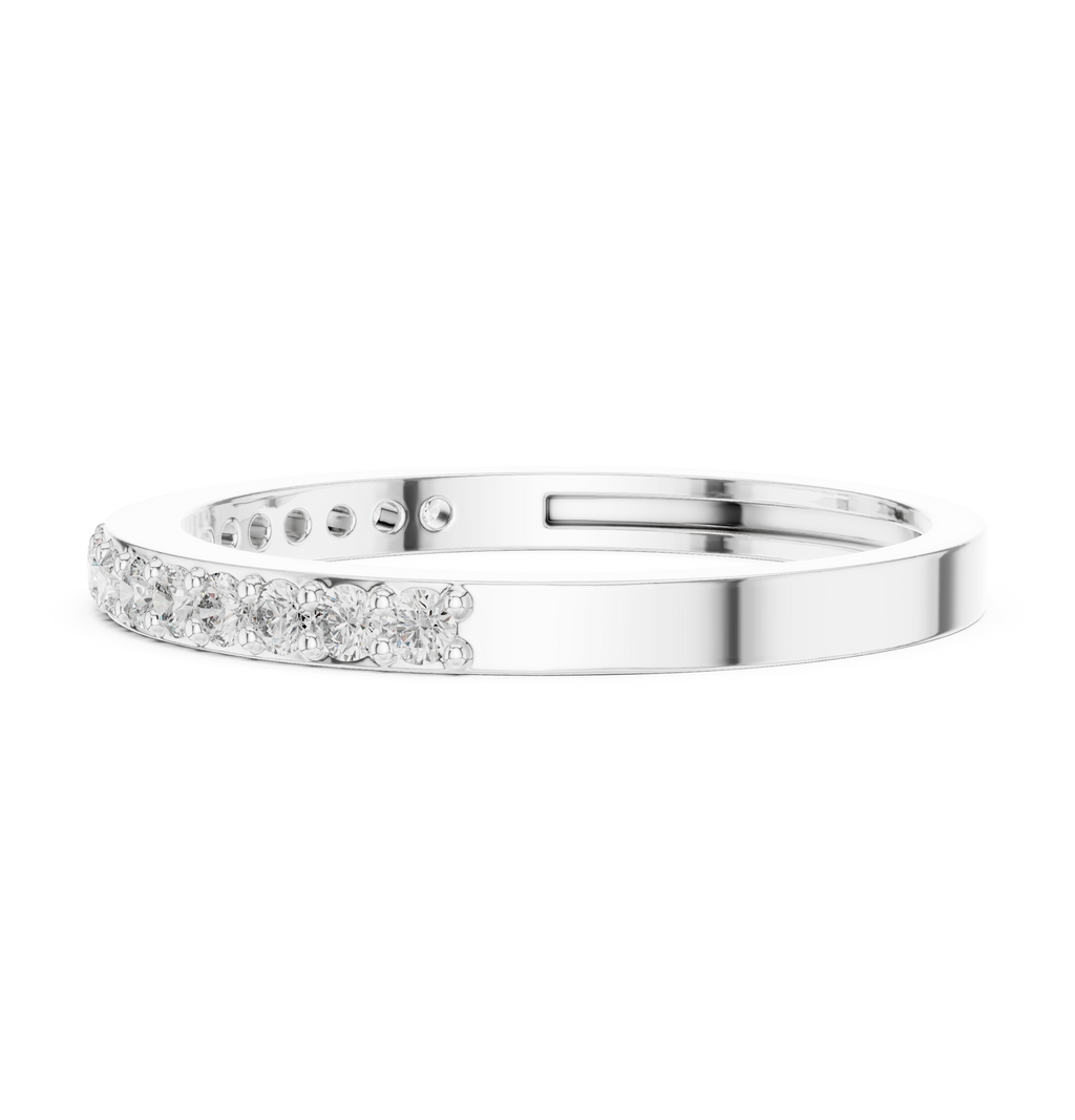 Half Eternity Wedding Band Ring