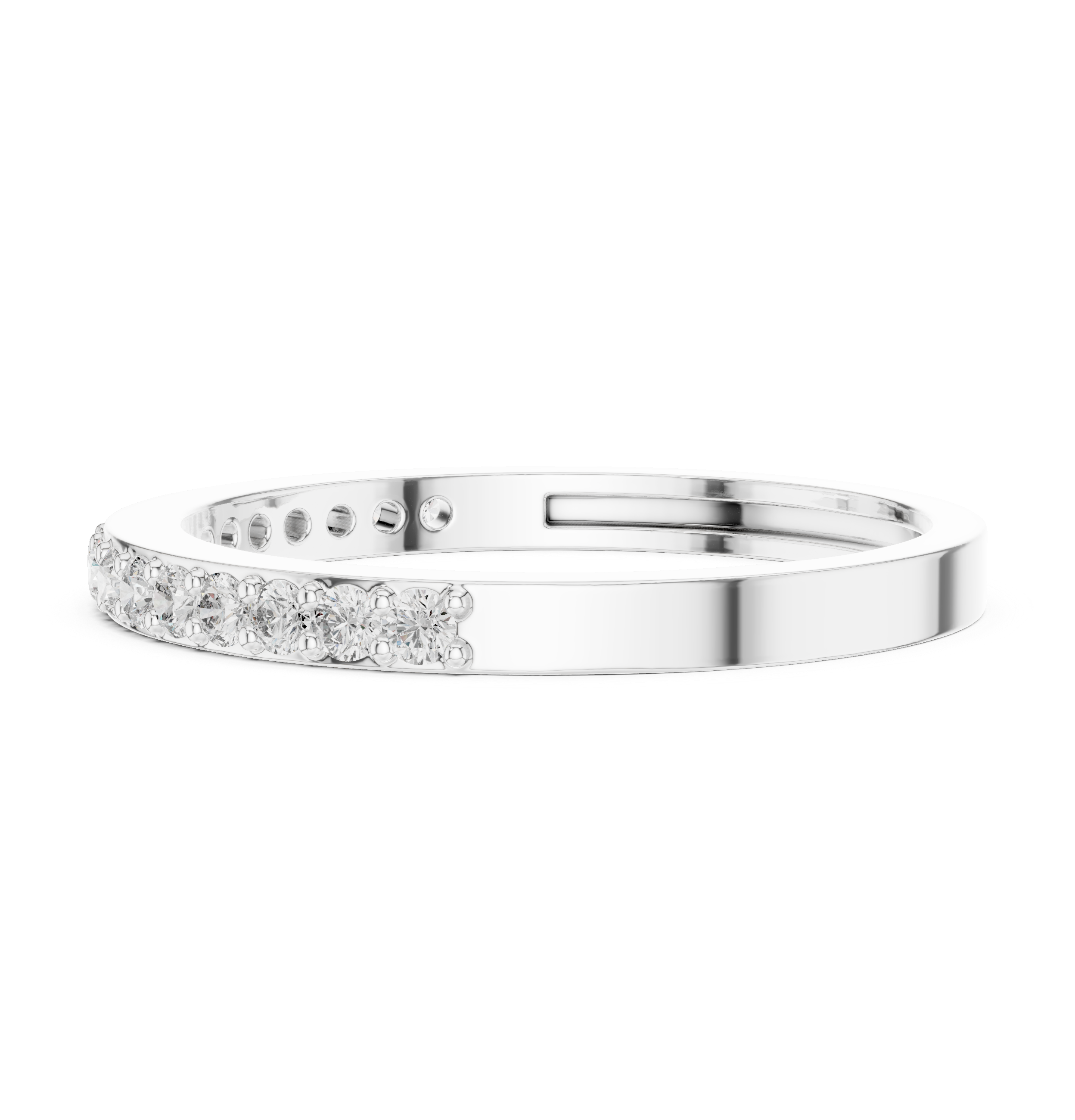 Half Eternity Wedding Band Ring