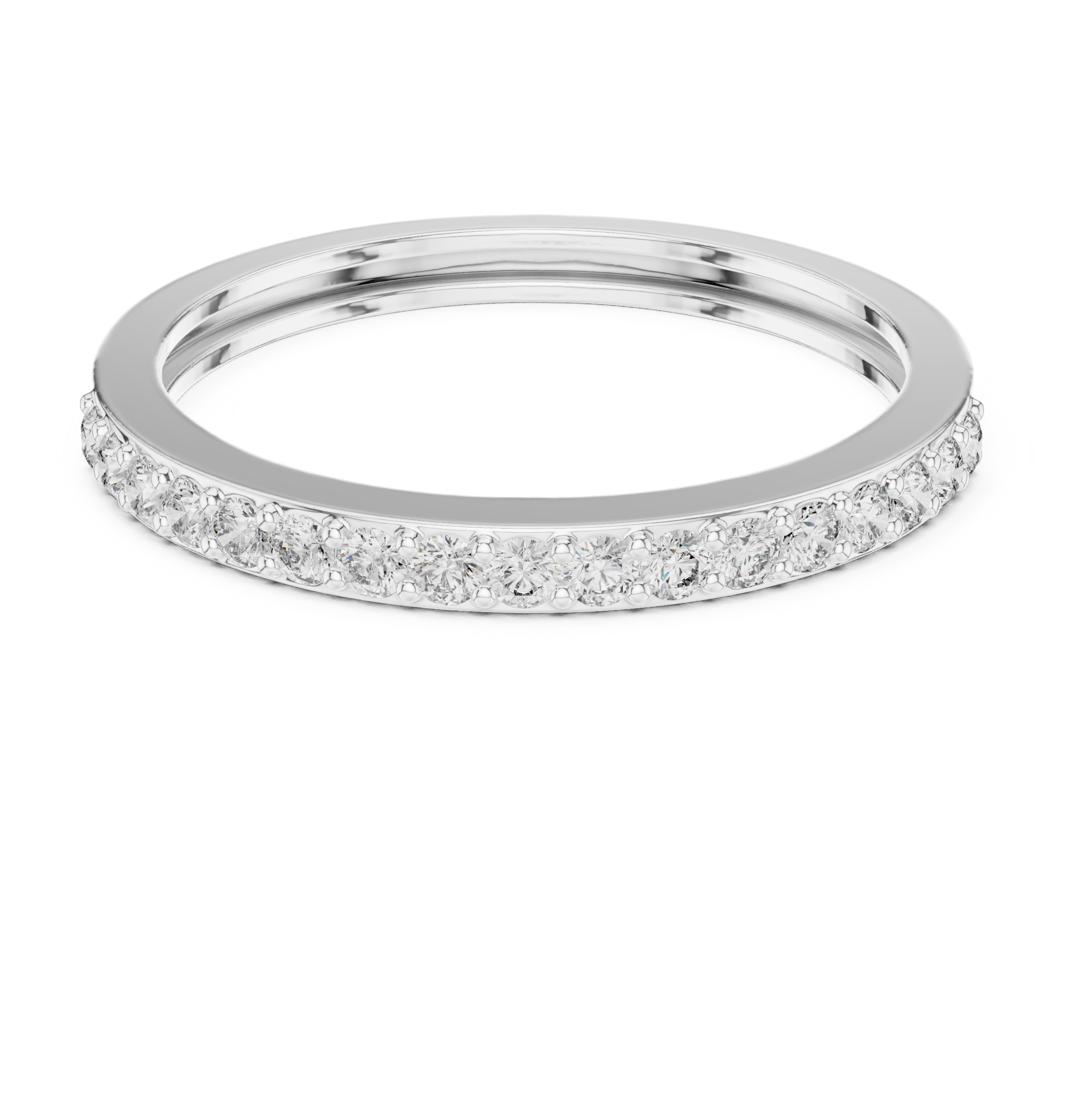 Half Eternity Wedding Band Ring