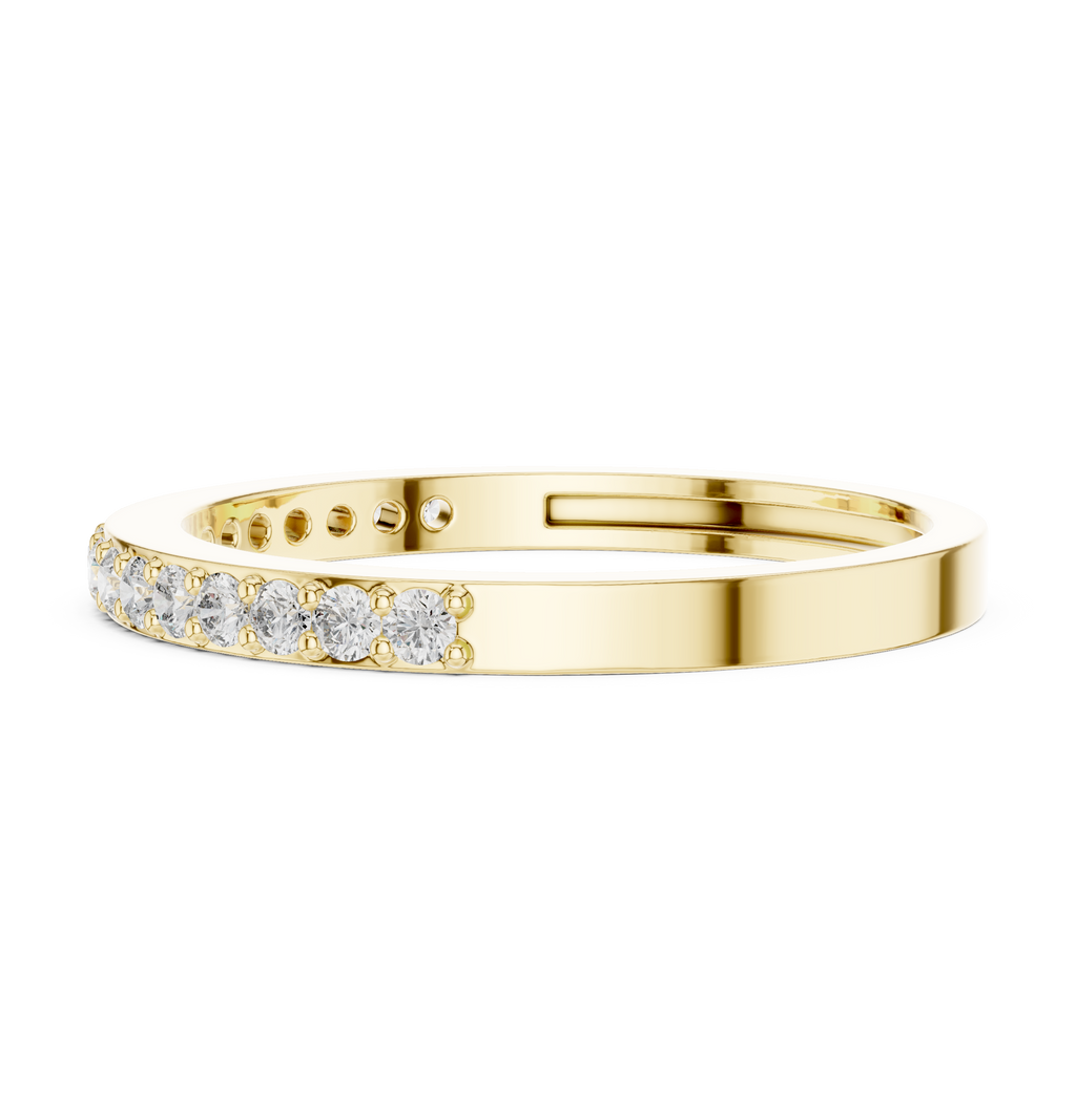 Half Eternity Wedding Band Ring
