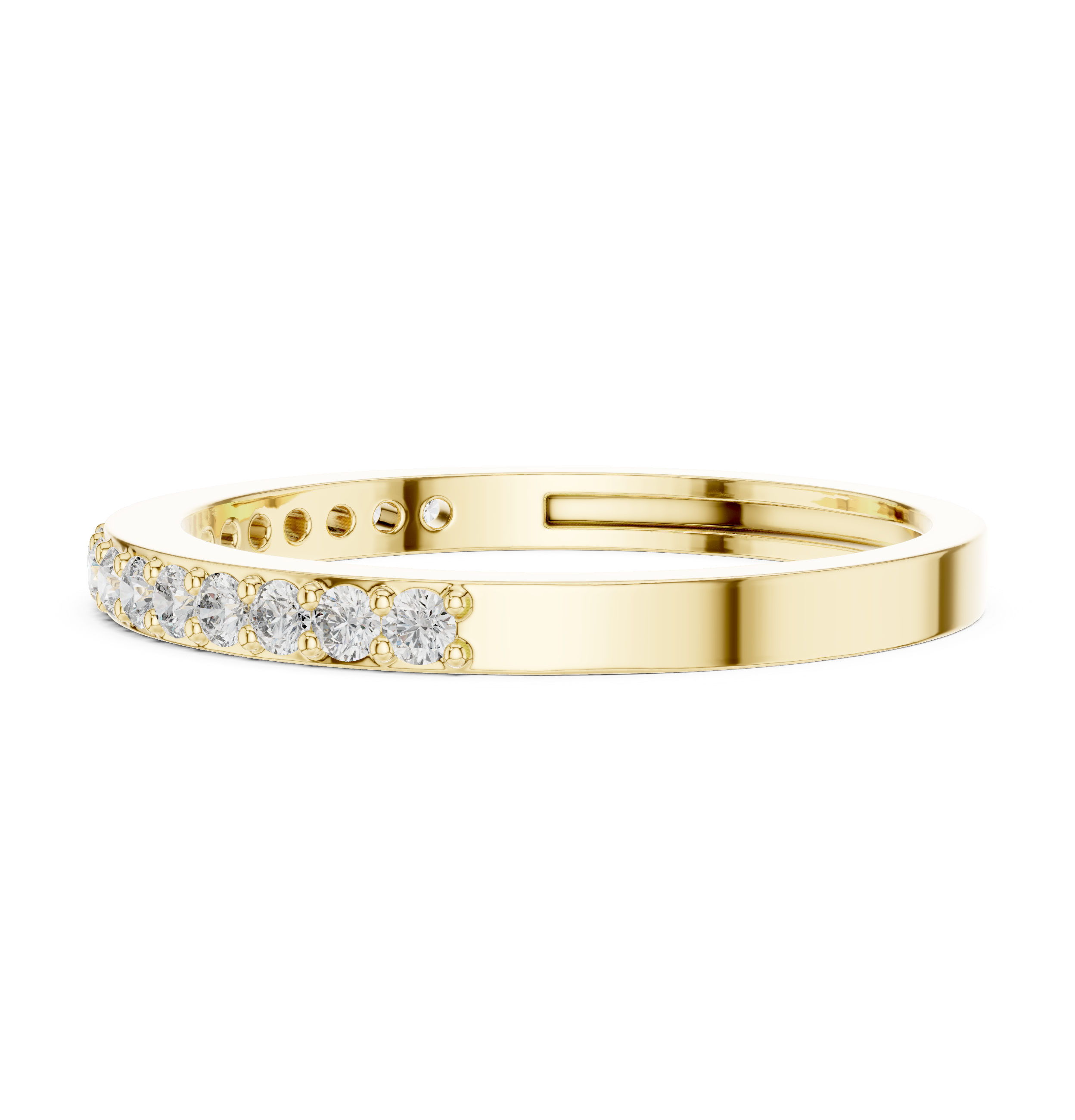 Half Eternity Wedding Band Ring