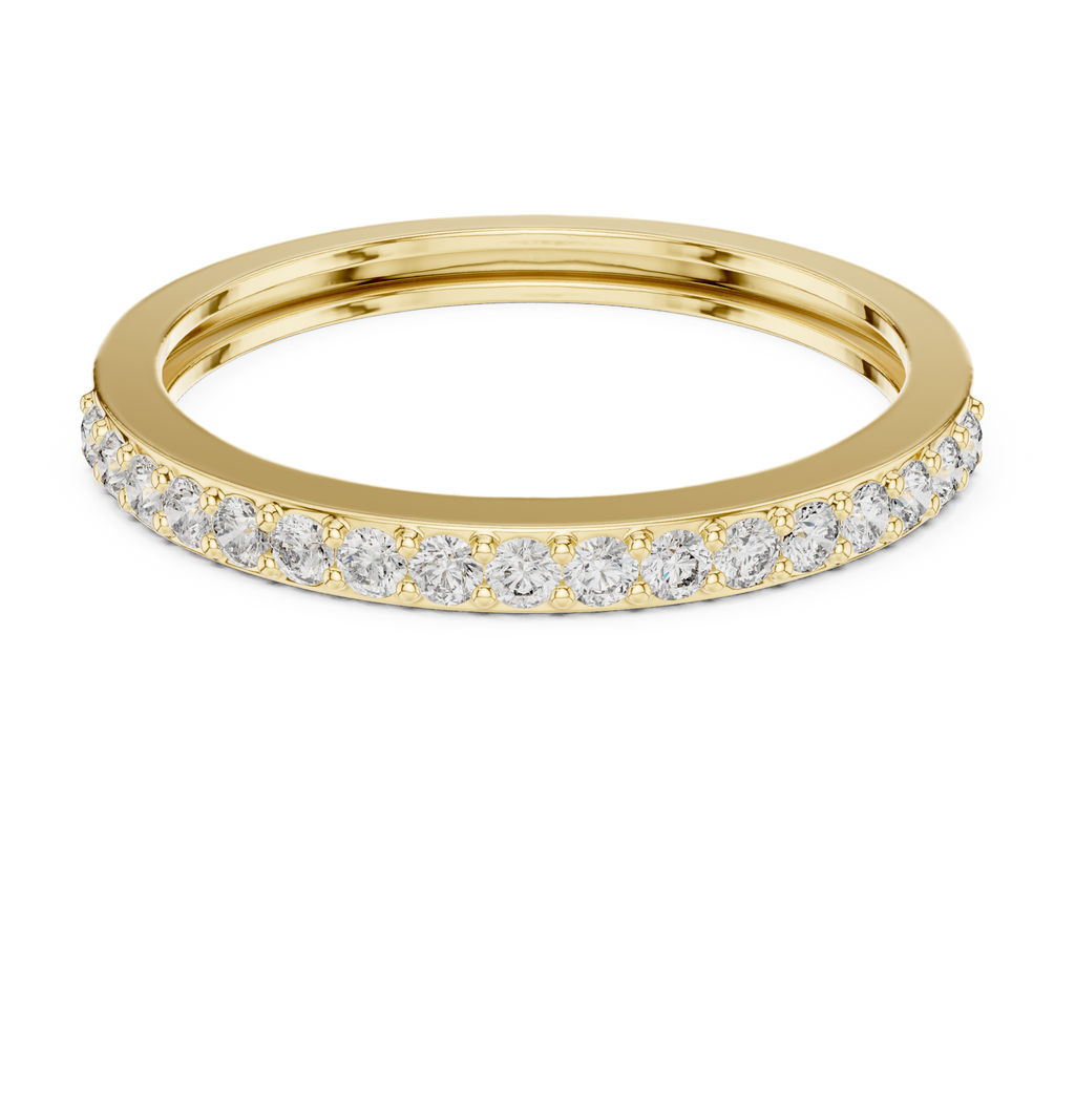 Half Eternity Wedding Band Ring