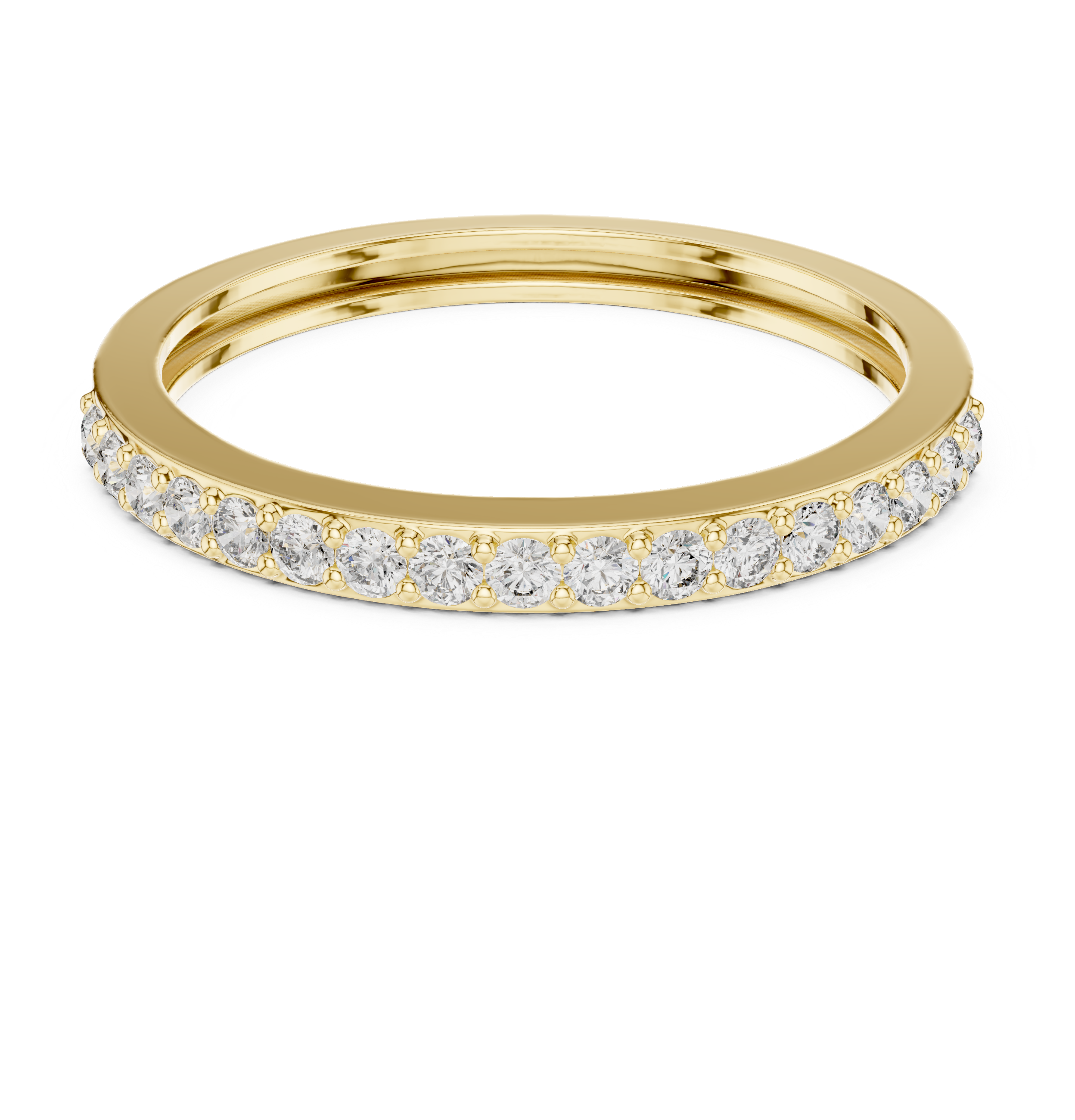 Half Eternity Wedding Band Ring