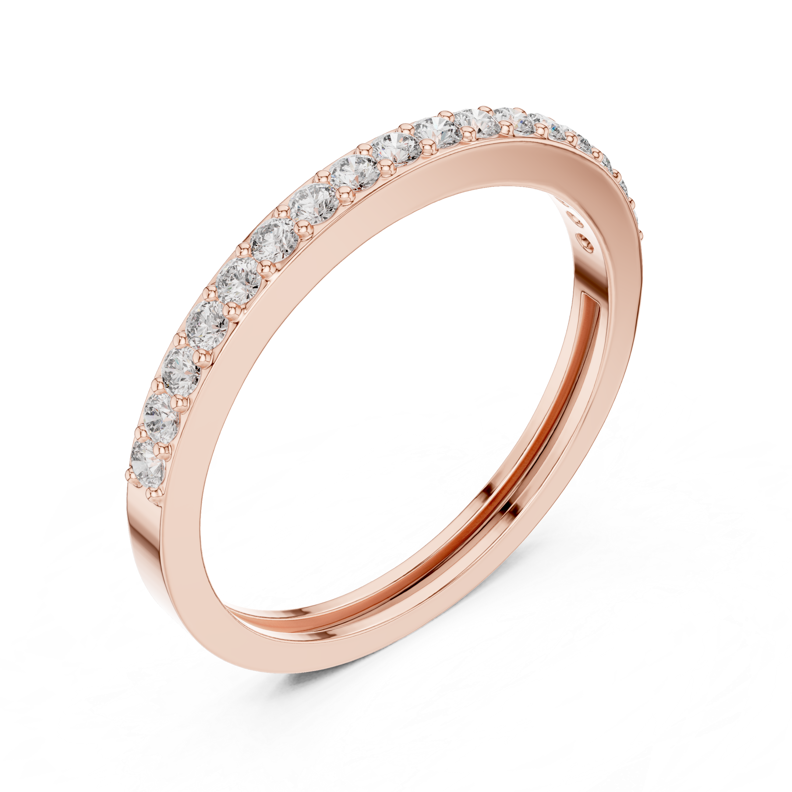 Half Eternity Wedding Band Ring