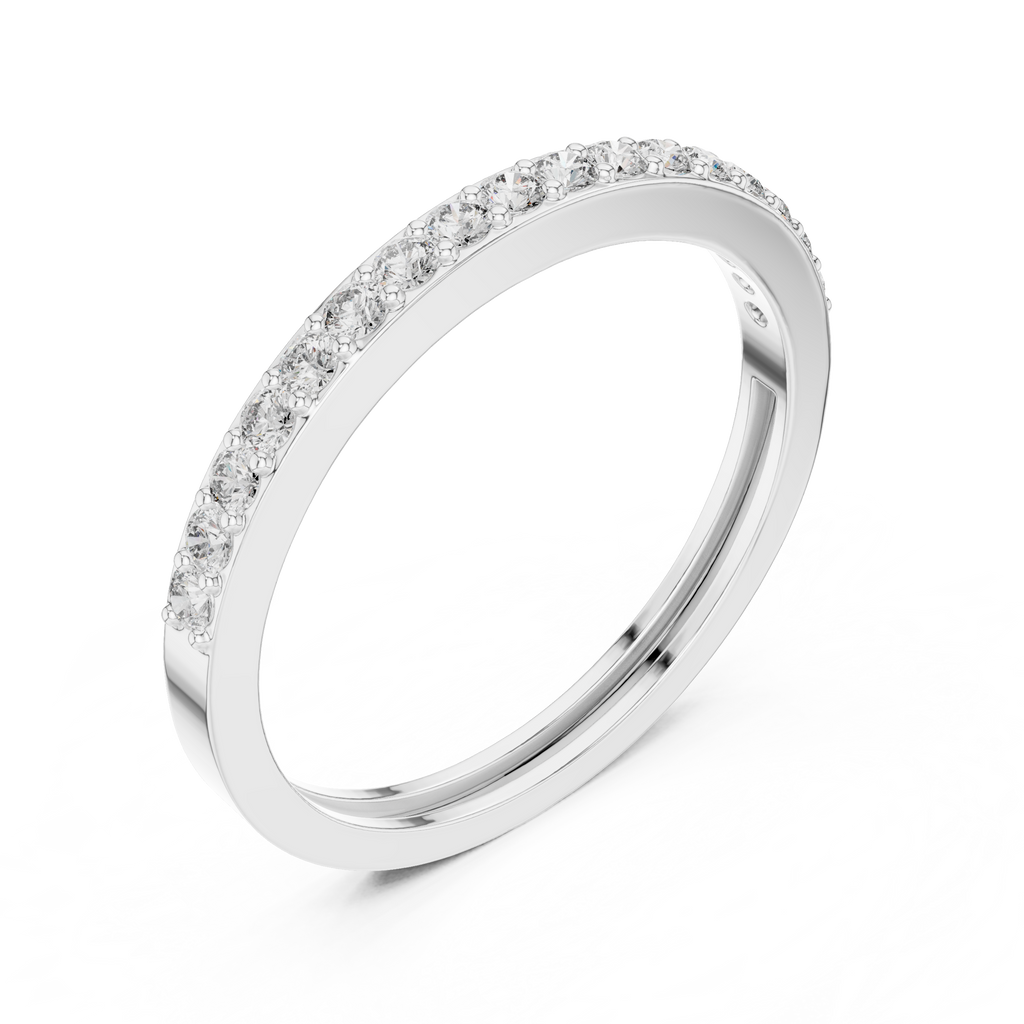 Half Eternity Wedding Band Ring