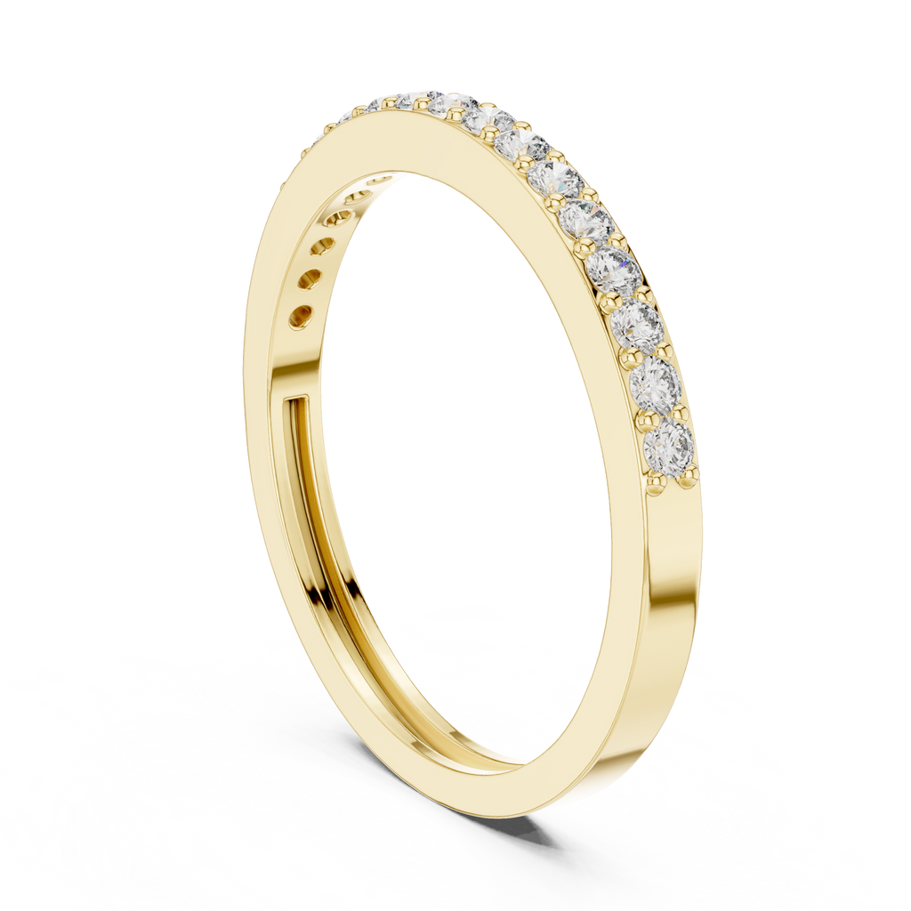 Half Eternity Wedding Band Ring