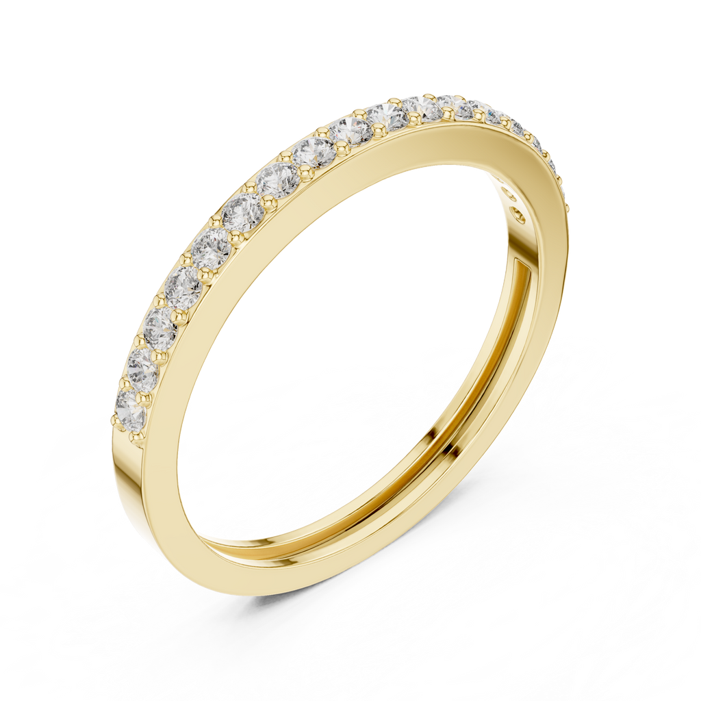 Half Eternity Wedding Band Ring