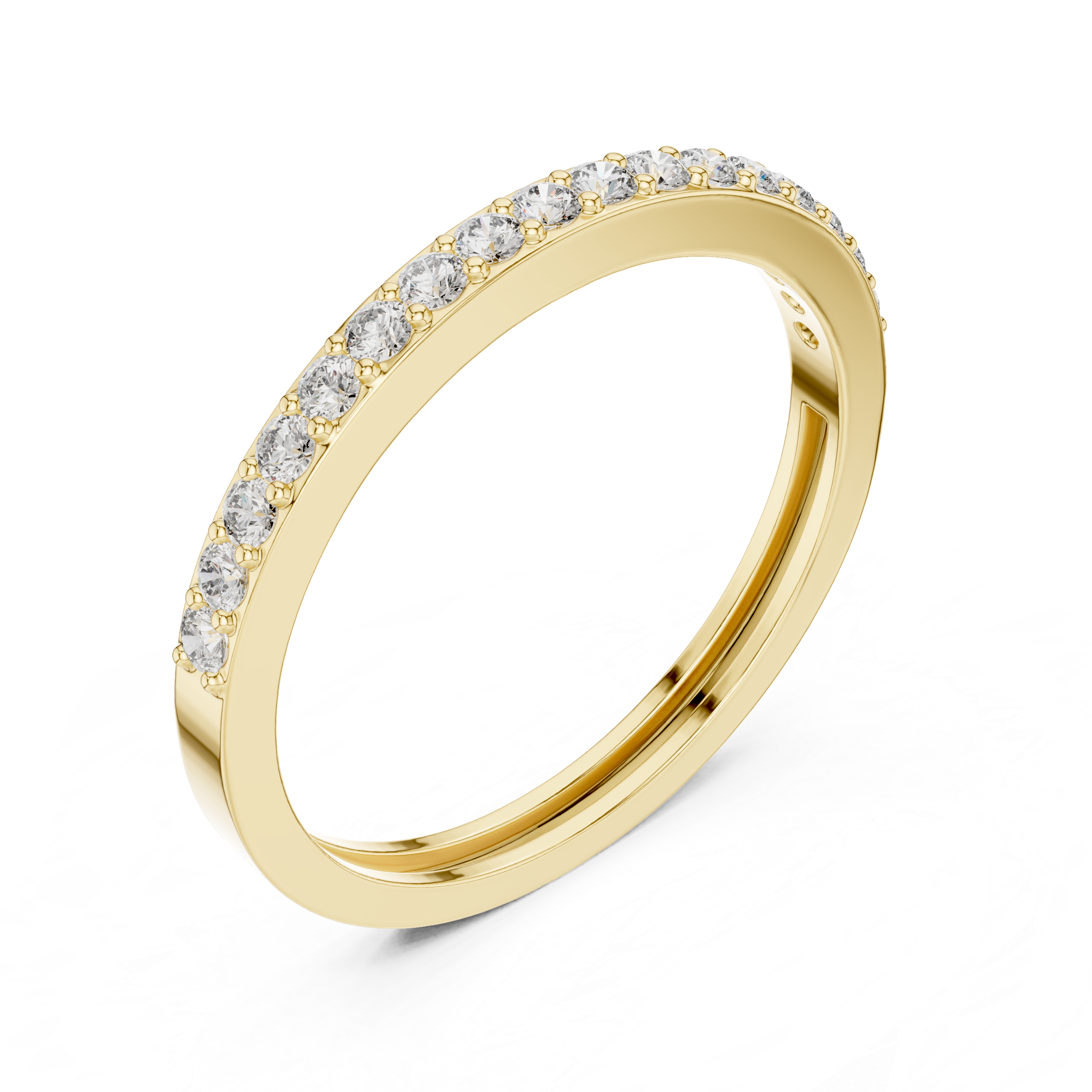 Half Eternity Wedding Band Ring