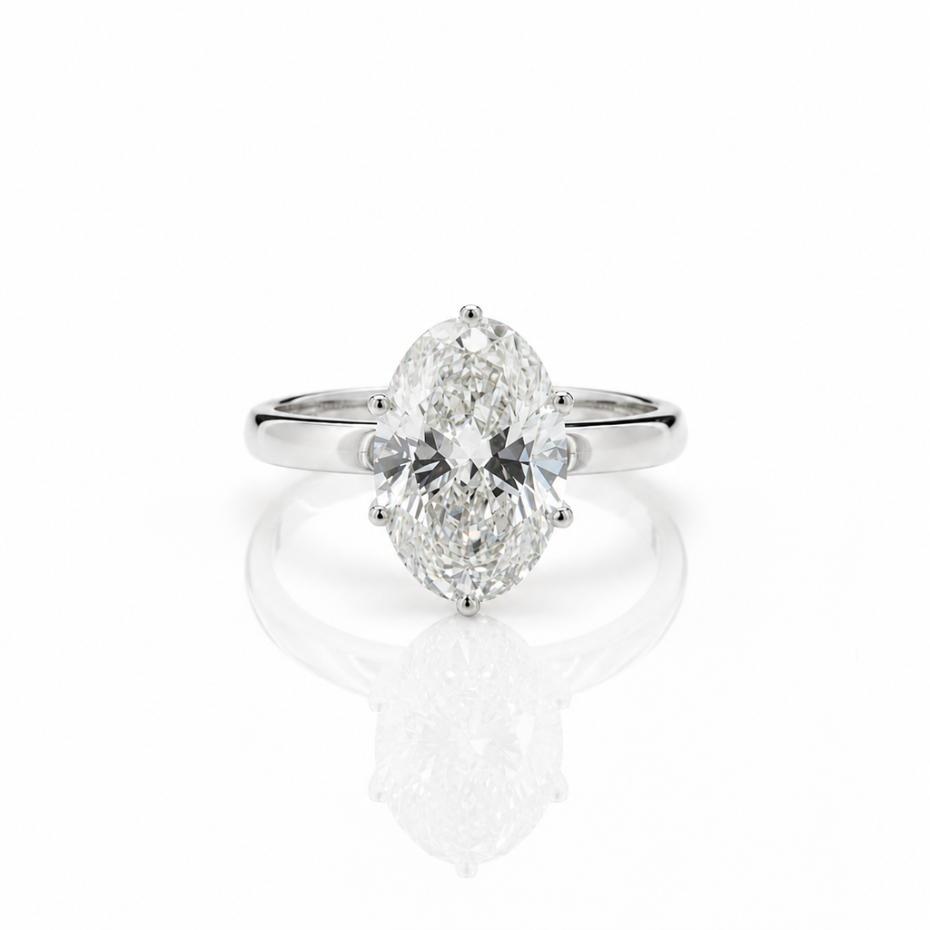 Oval Solitaire Ring