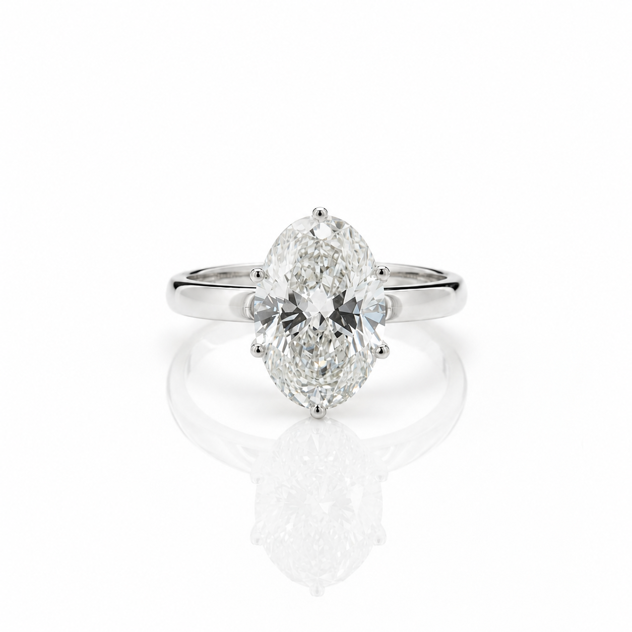 Oval Solitaire Ring
