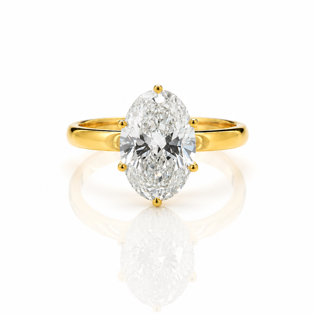 Oval Solitaire Ring
