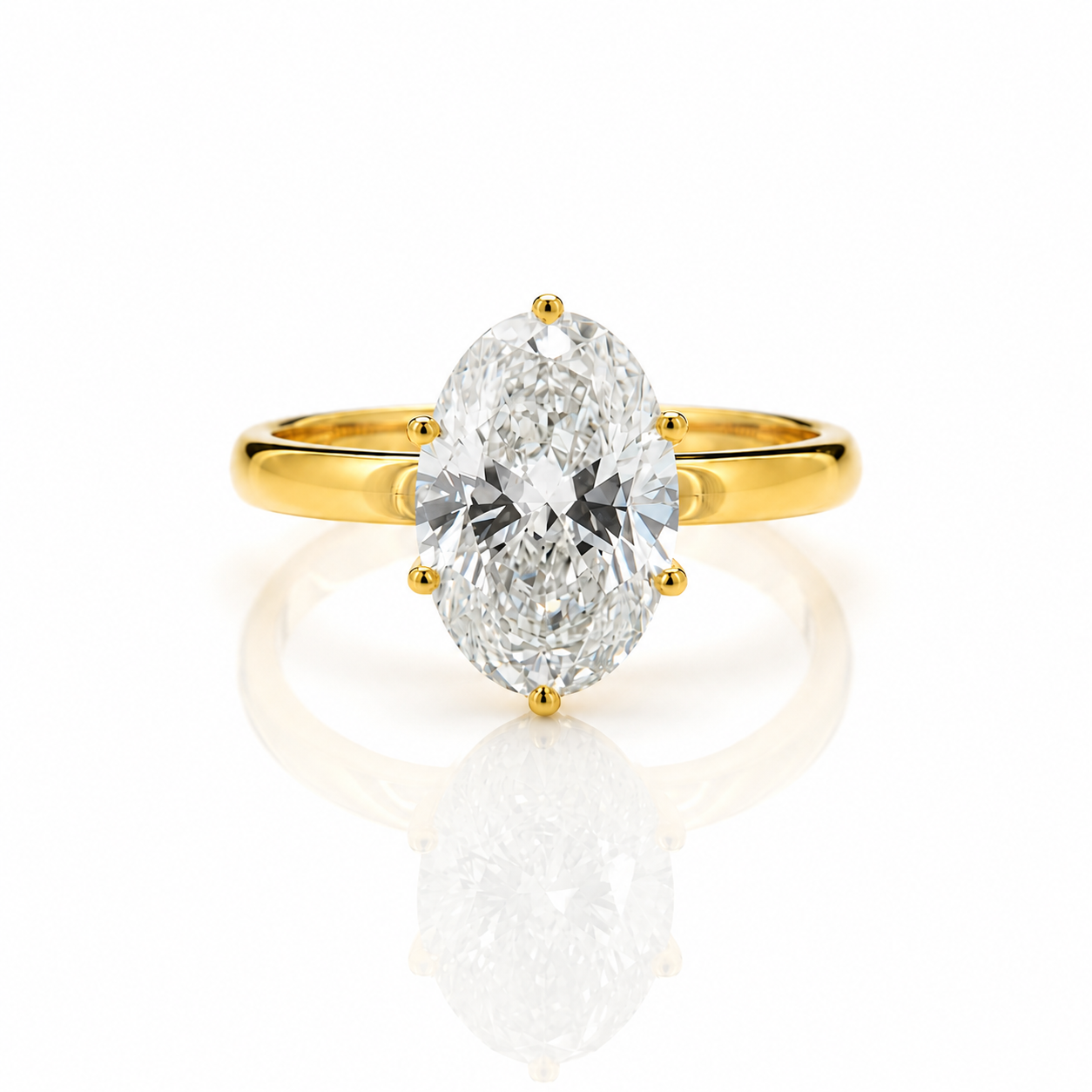Oval Solitaire Ring