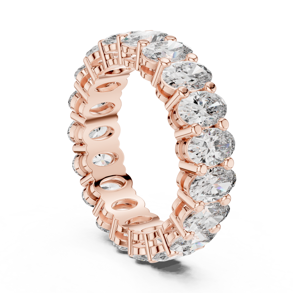 Oval Lab Grown Diamond Eternity Band