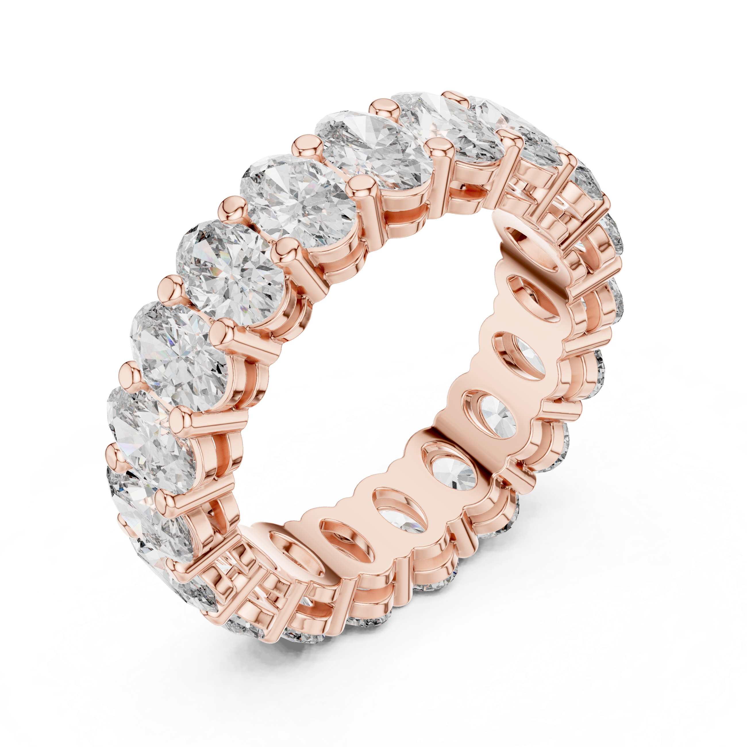 Oval Lab Grown Diamond Eternity Band