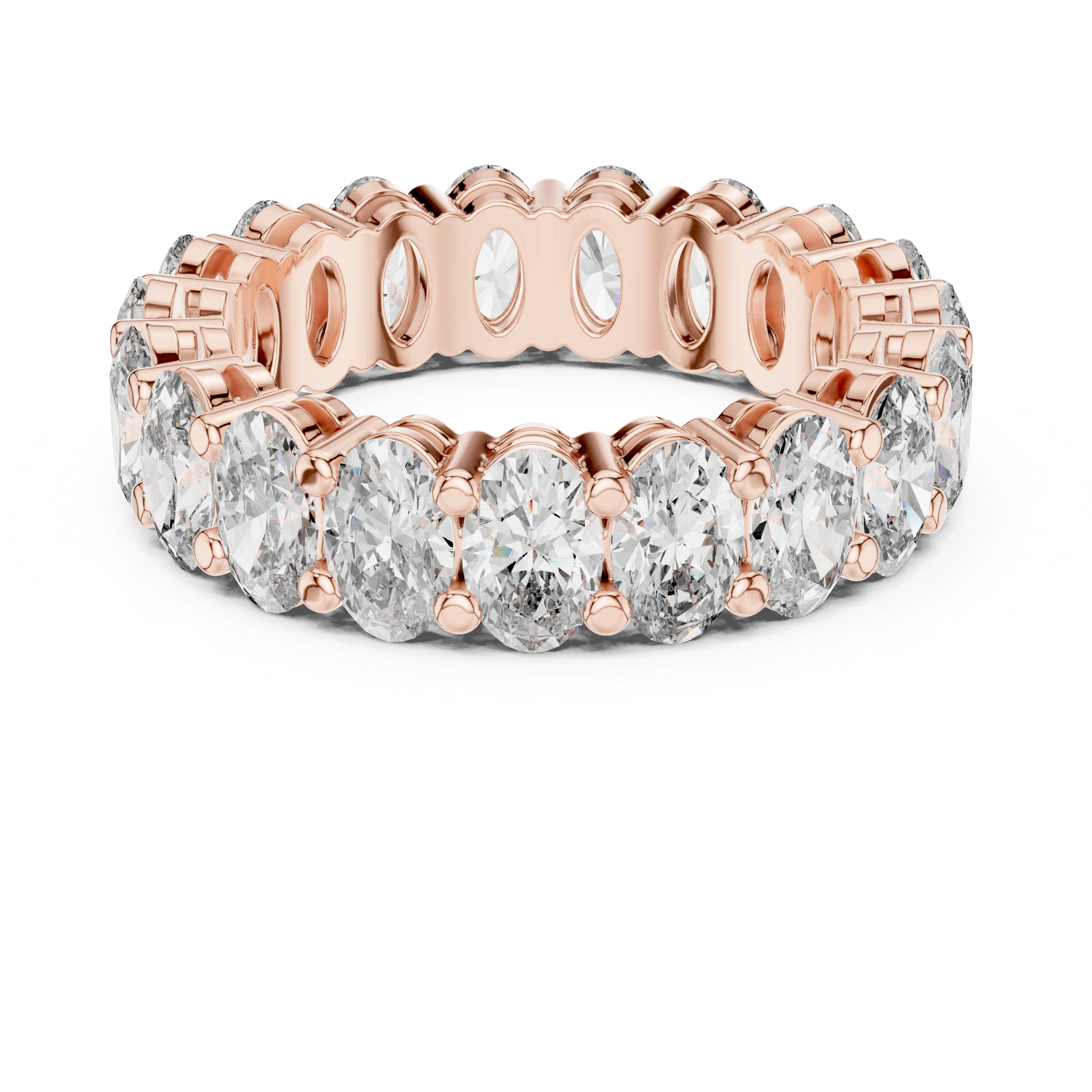 Oval Lab Grown Diamond Eternity Band