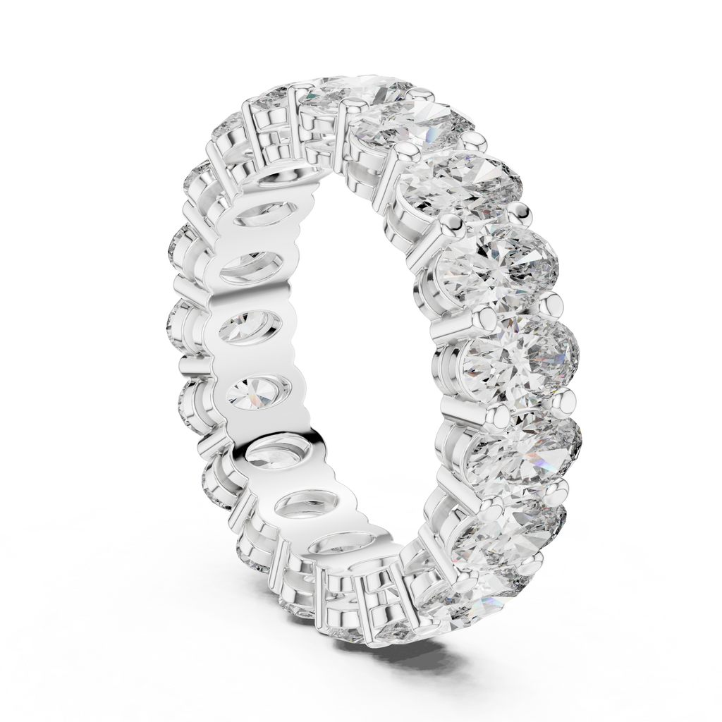 Oval Lab Grown Diamond Eternity Band