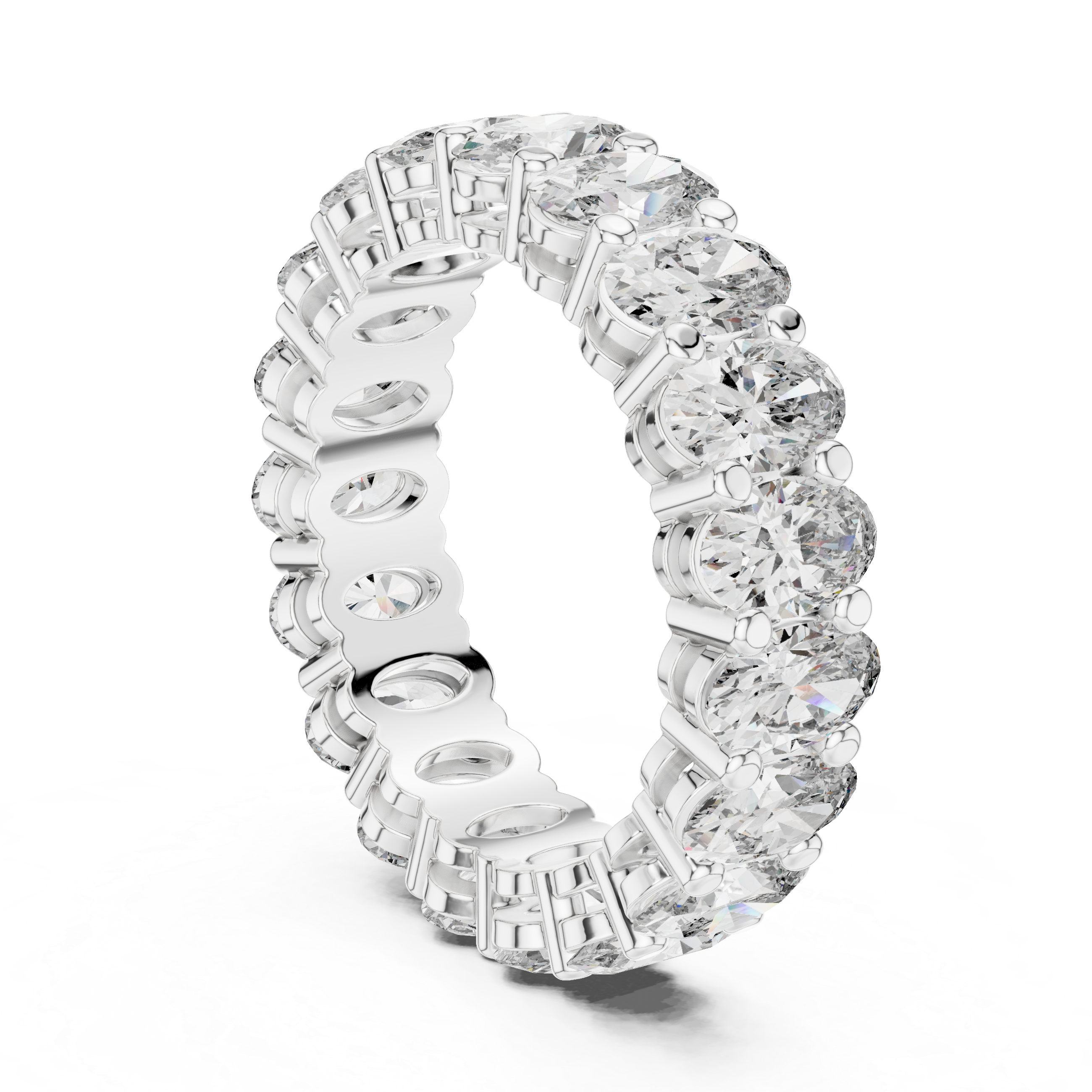 Oval Lab Grown Diamond Eternity Band