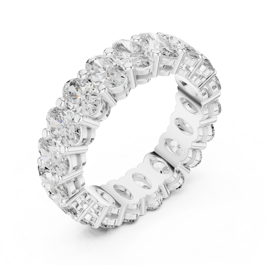 Oval Lab Grown Diamond Eternity Band
