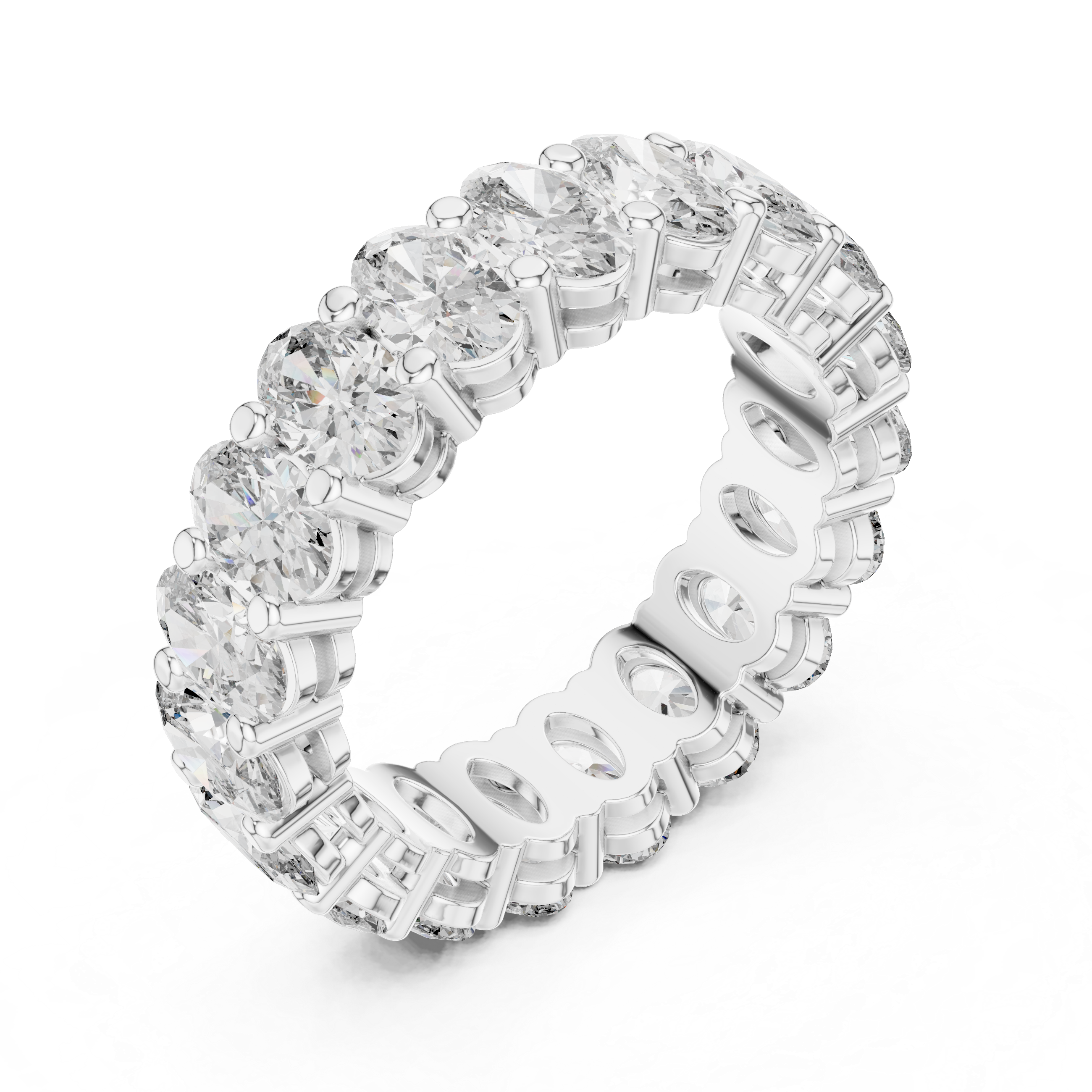 Oval Lab Grown Diamond Eternity Band