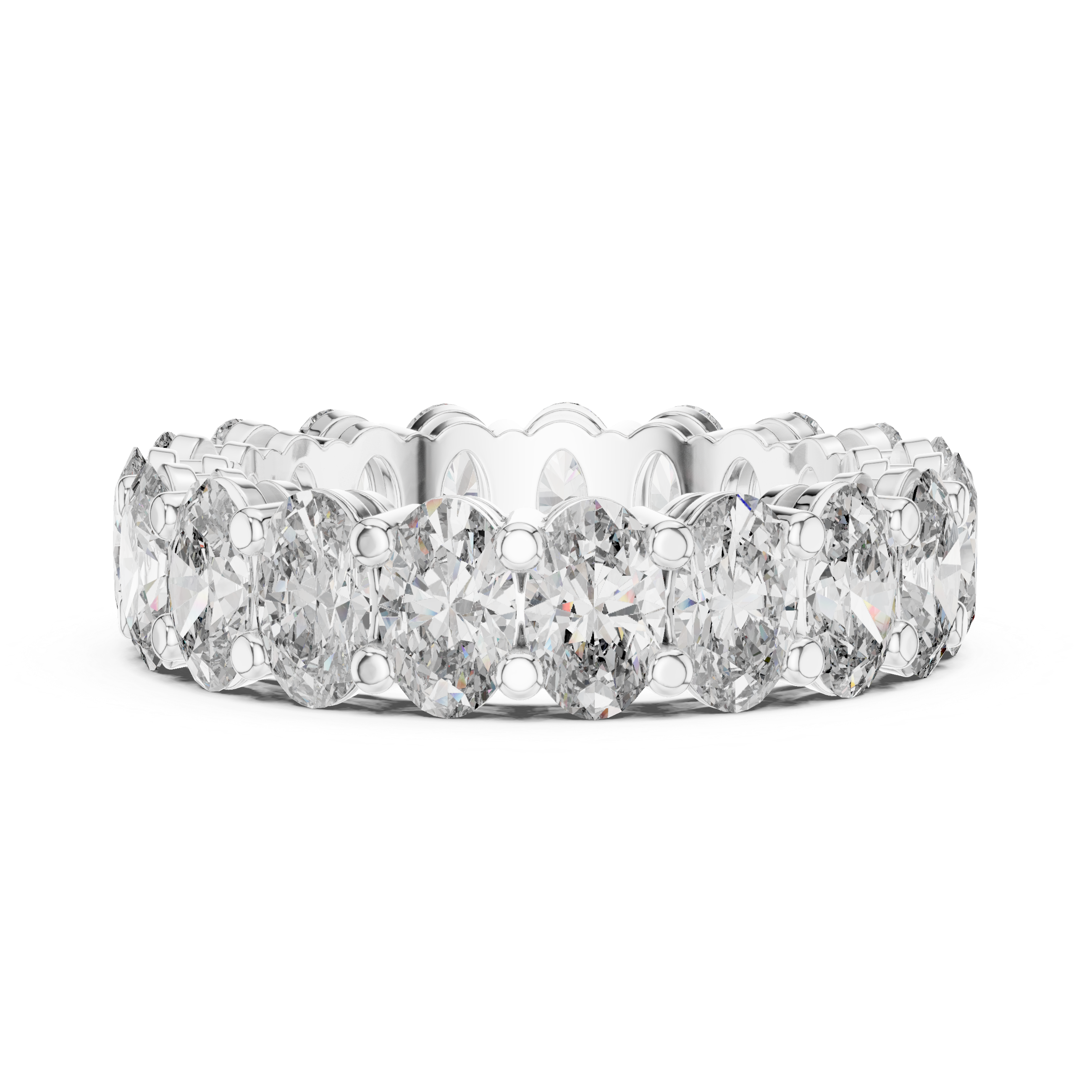 Oval Lab Grown Diamond Eternity Band