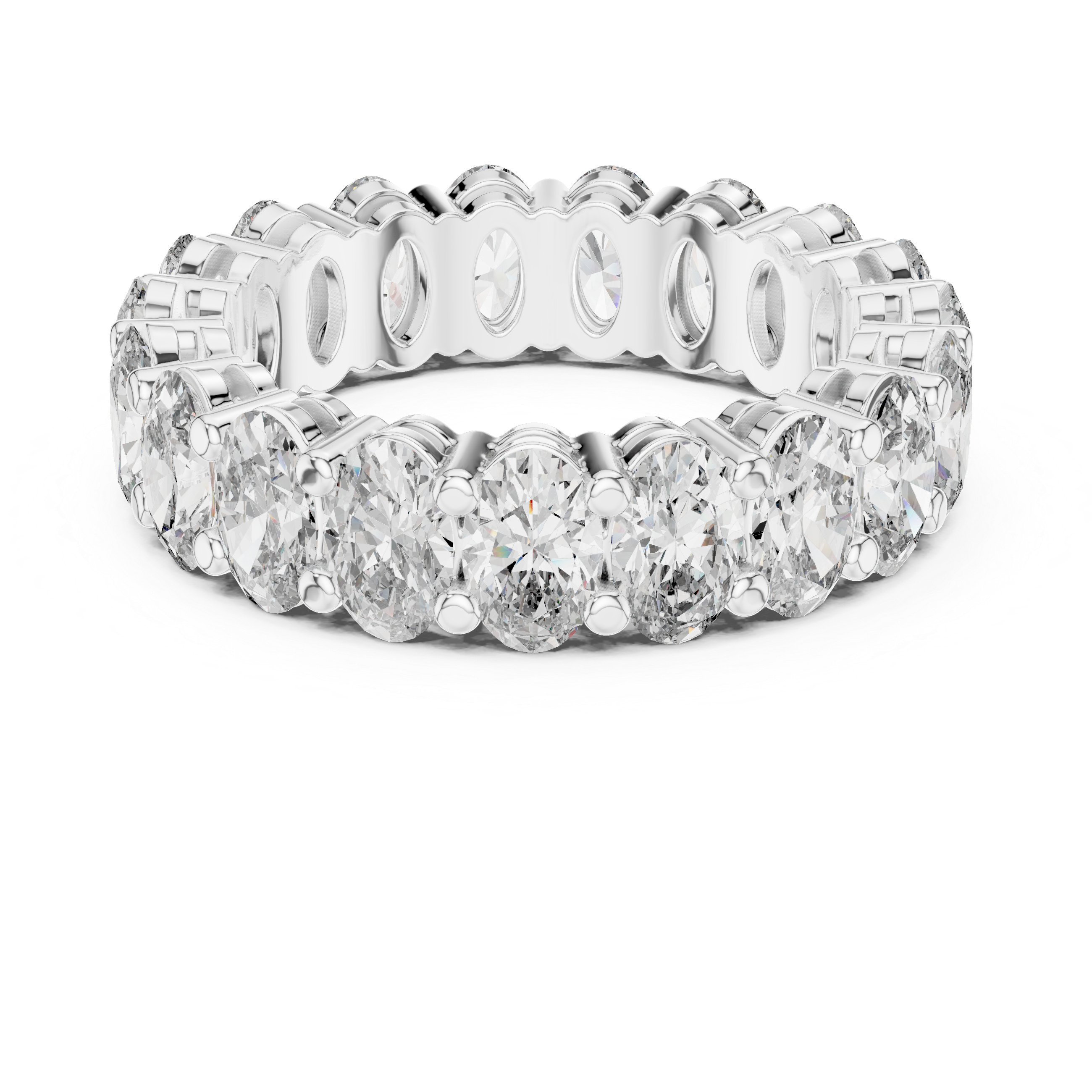 Oval Lab Grown Diamond Eternity Band