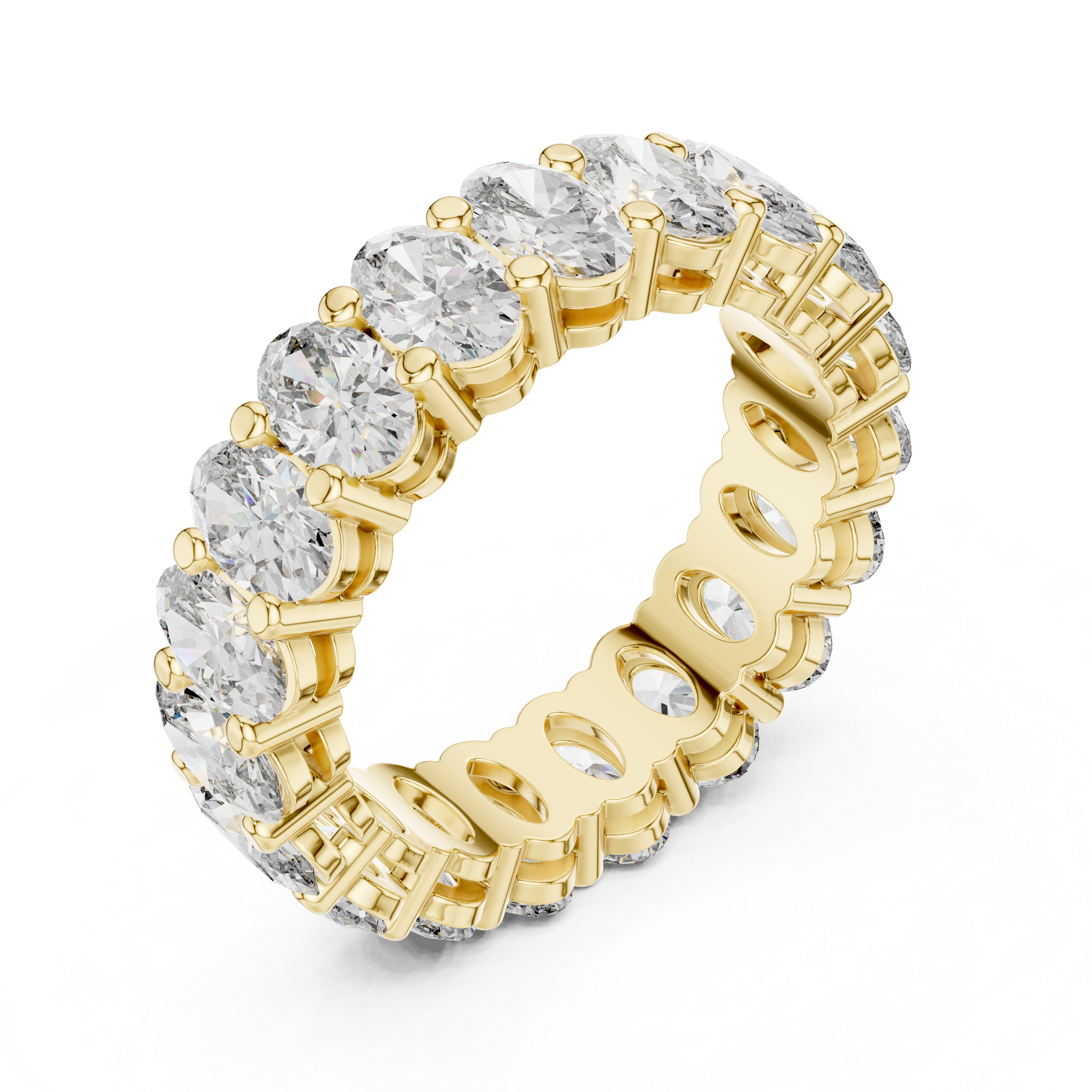Oval Lab Grown Diamond Eternity Band