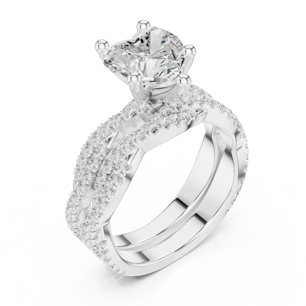 Heart Cut Diamond Engagement Ring