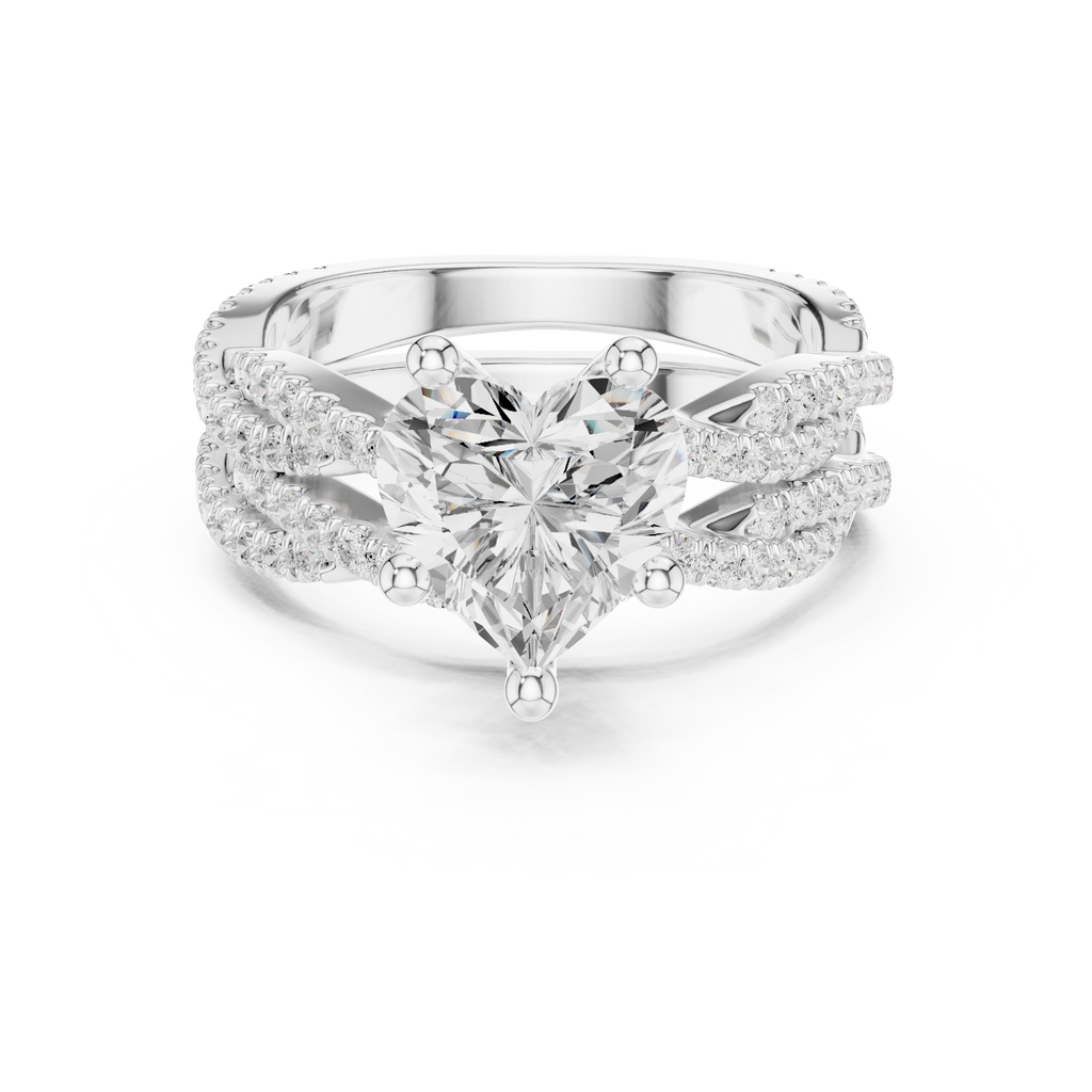 Heart Cut Diamond Engagement Ring